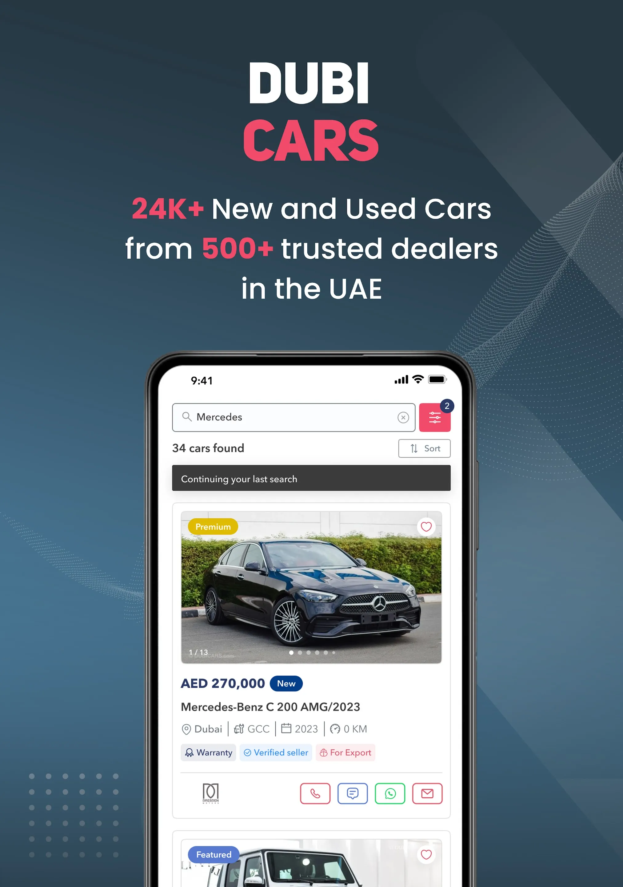 DubiCars: Buy & Sell Cars UAE | Indus Appstore | Screenshot