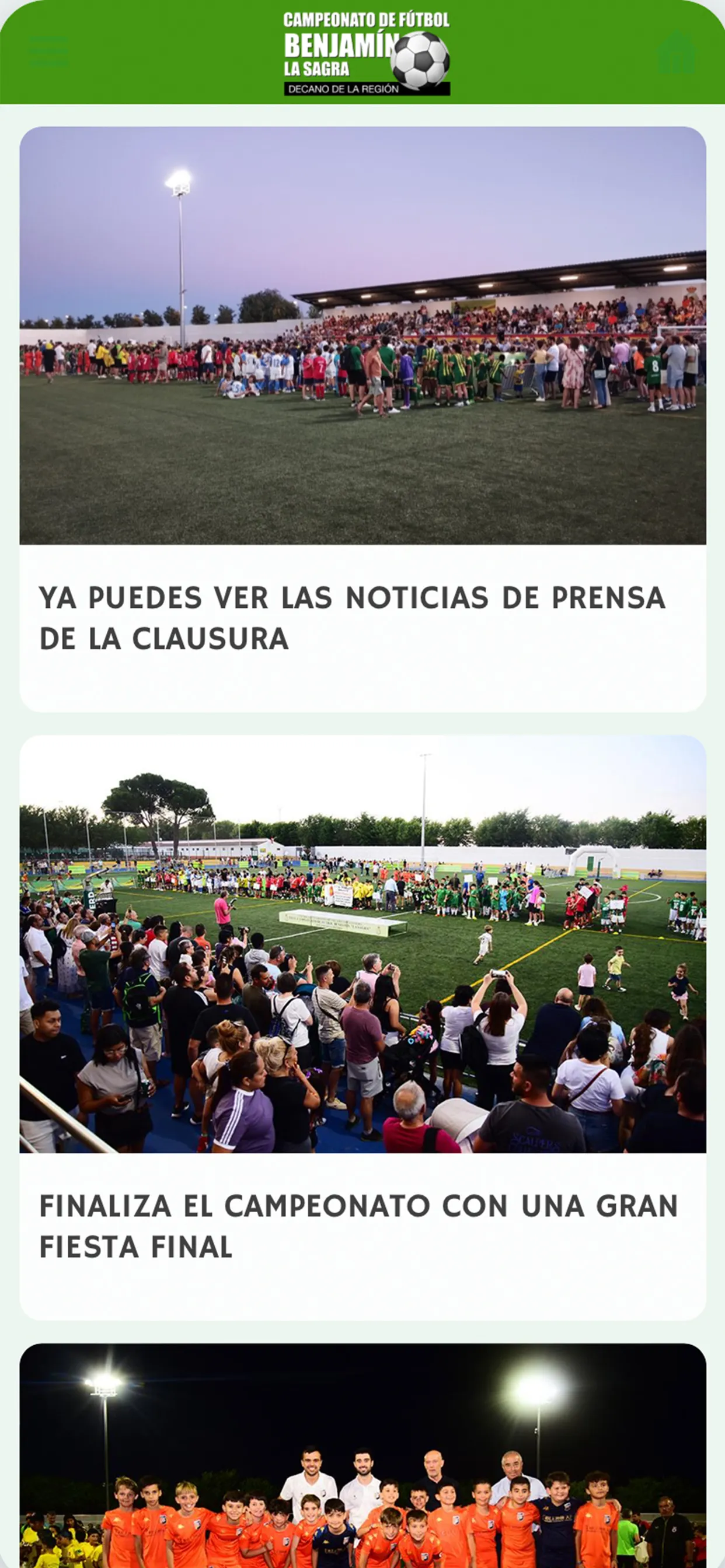 Fútbol Benjamín La Sagra | Indus Appstore | Screenshot