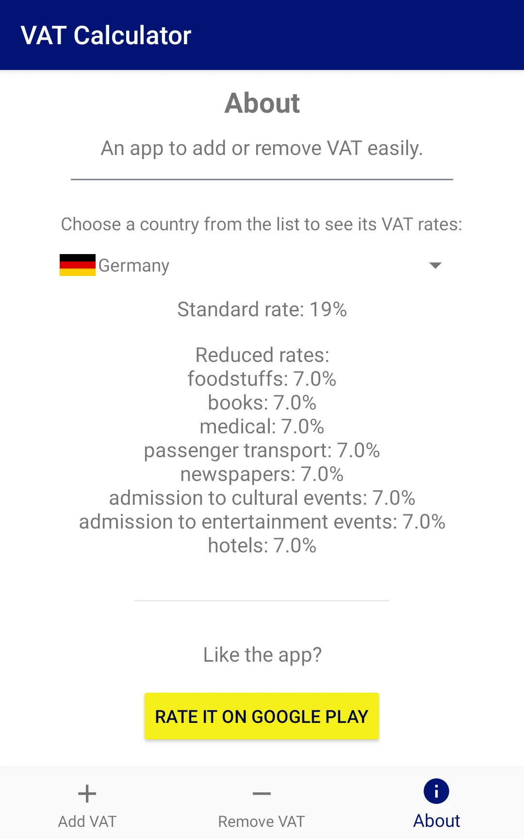 VAT Calculator | Indus Appstore | Screenshot