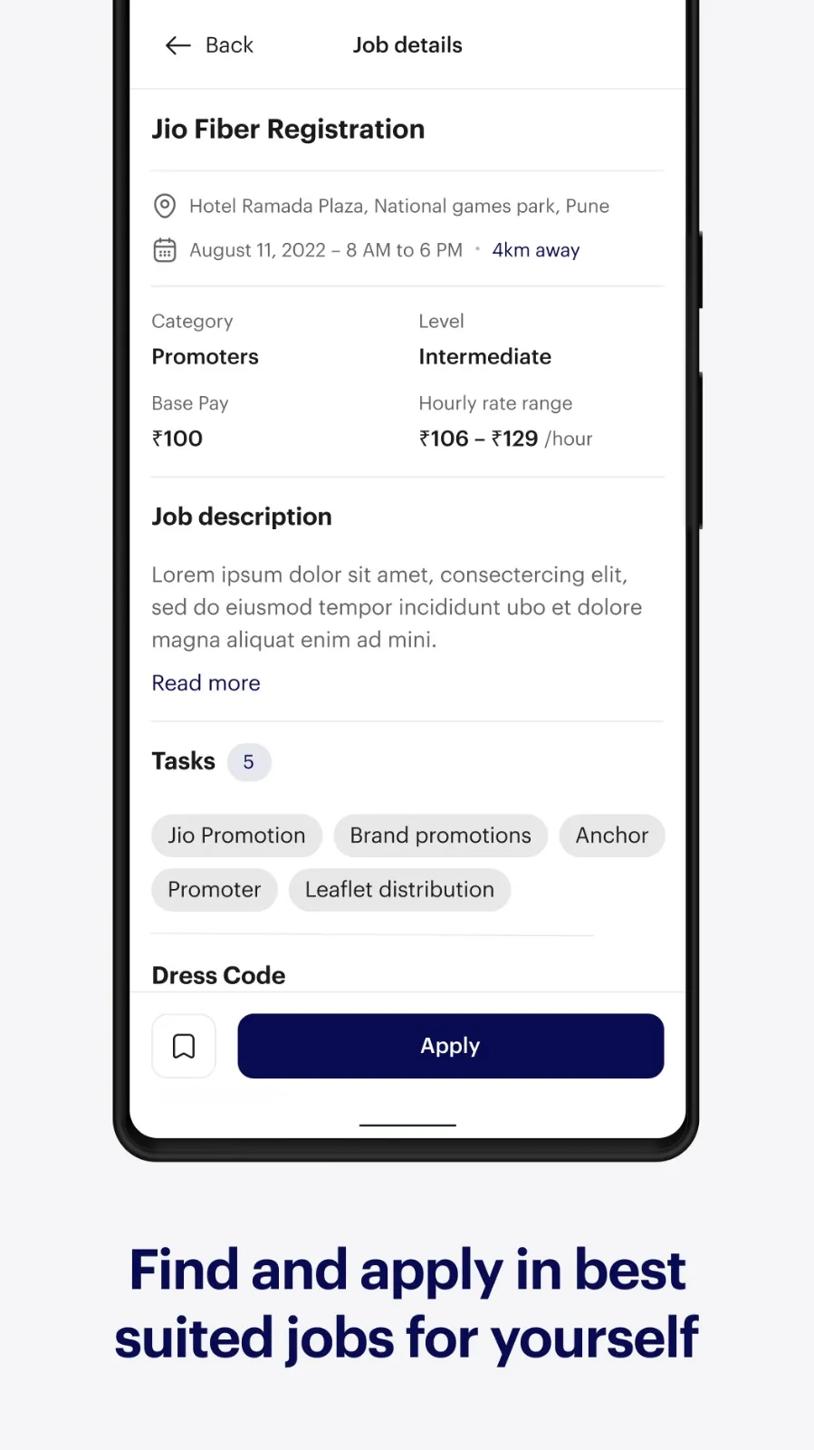 Hour4u - Nearby hourly jobs | Indus Appstore | Screenshot