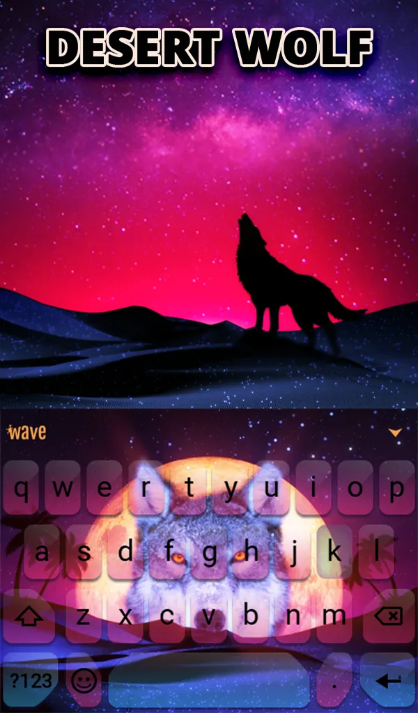 Desert Wolf Wallpaper Theme | Indus Appstore | Screenshot