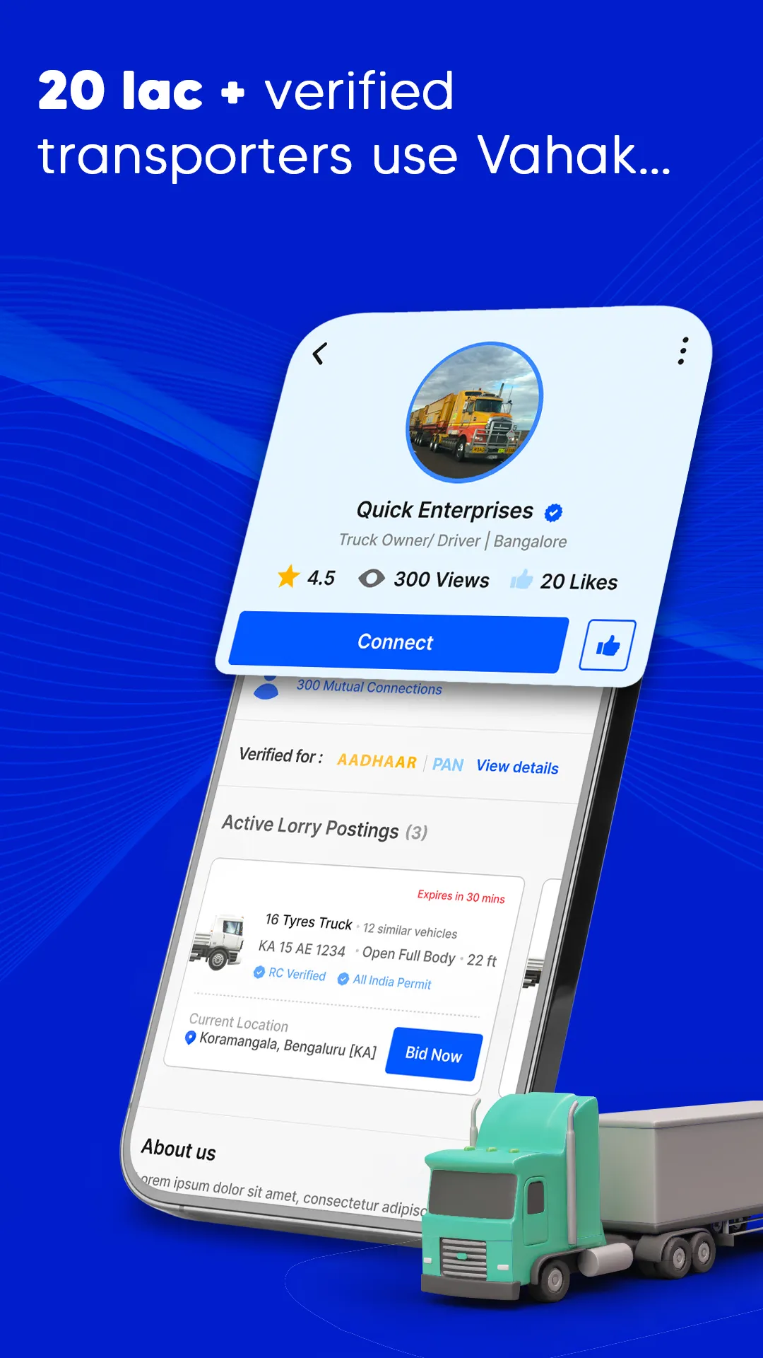 Vahak: Book Online Truck, Load | Indus Appstore | Screenshot