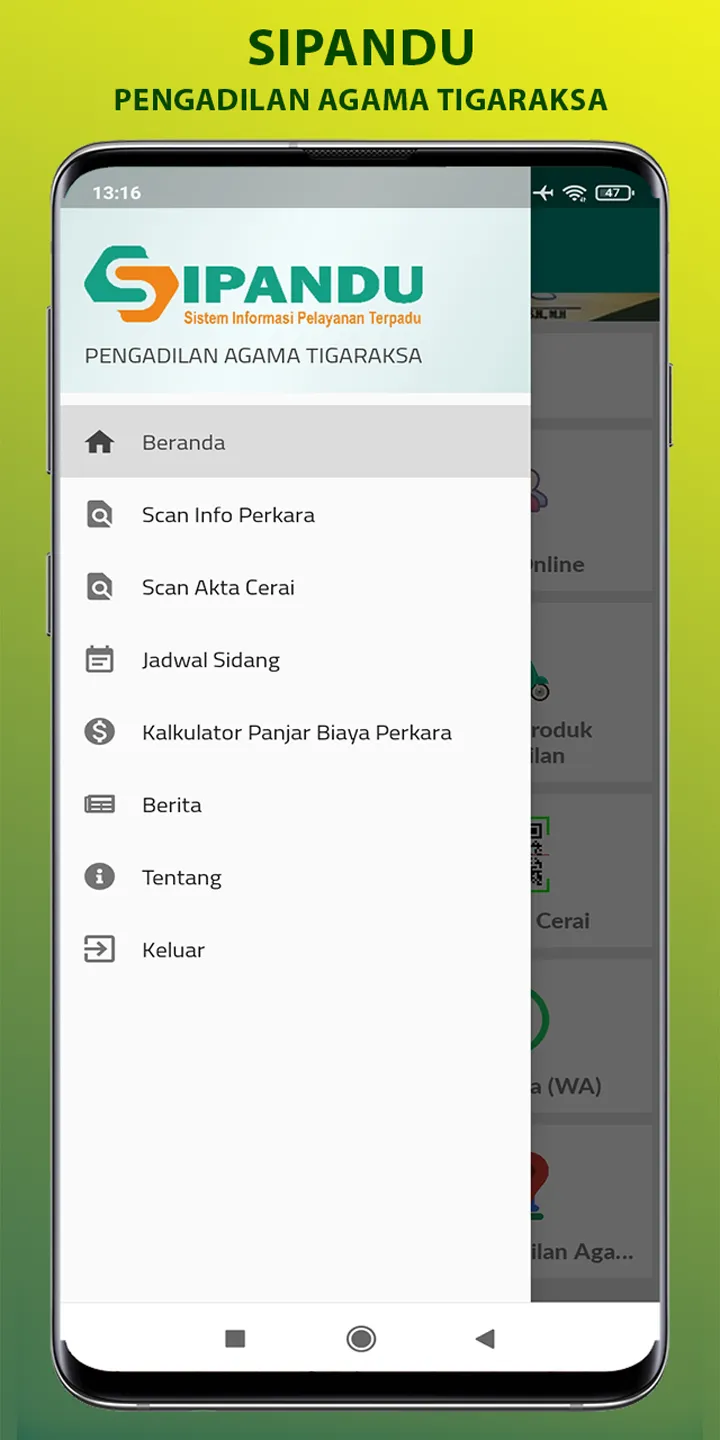 SIPANDU: P.A. Tigaraksa | Indus Appstore | Screenshot