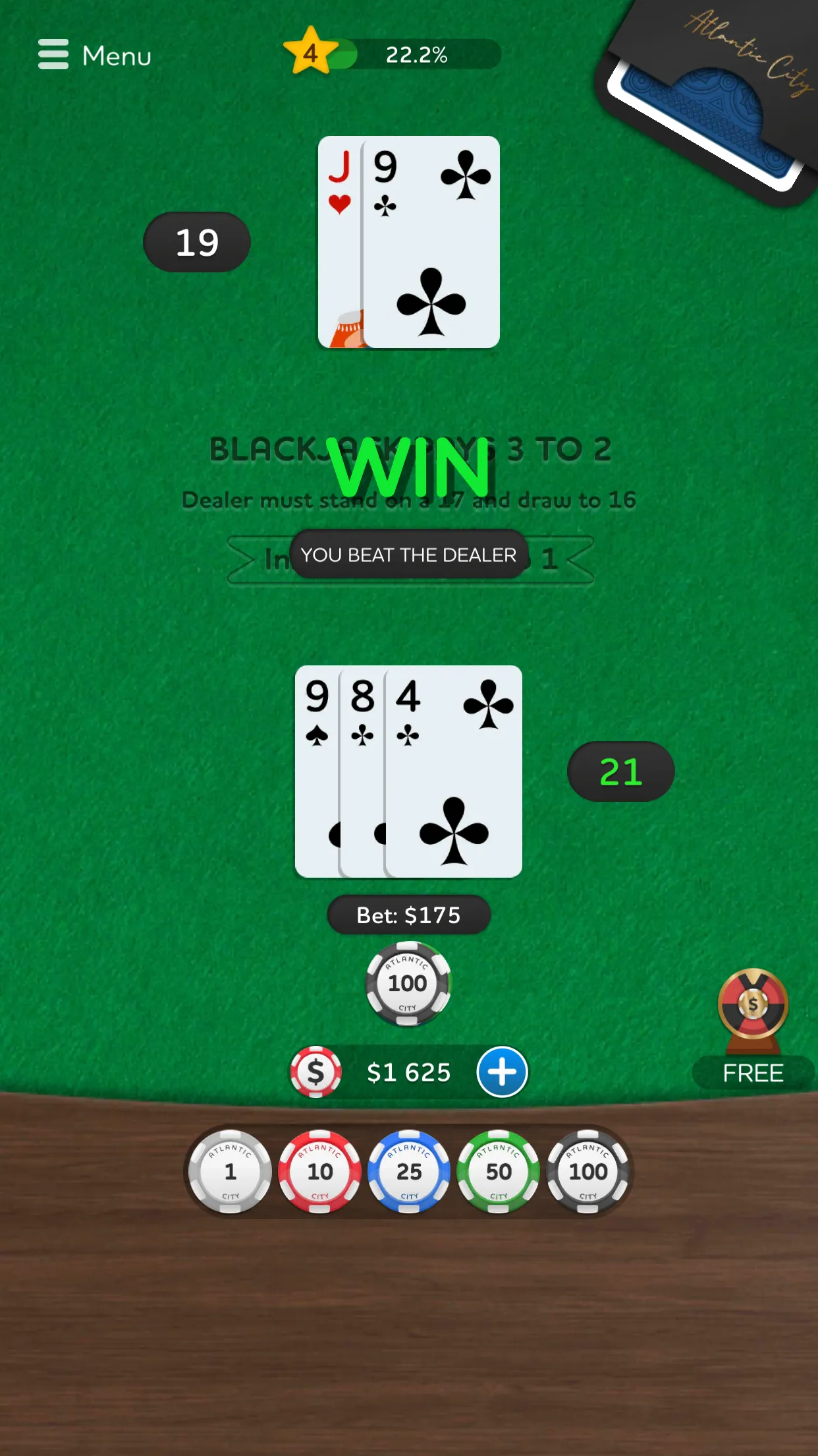 Blackjack - Casino Card Game | Indus Appstore | Screenshot