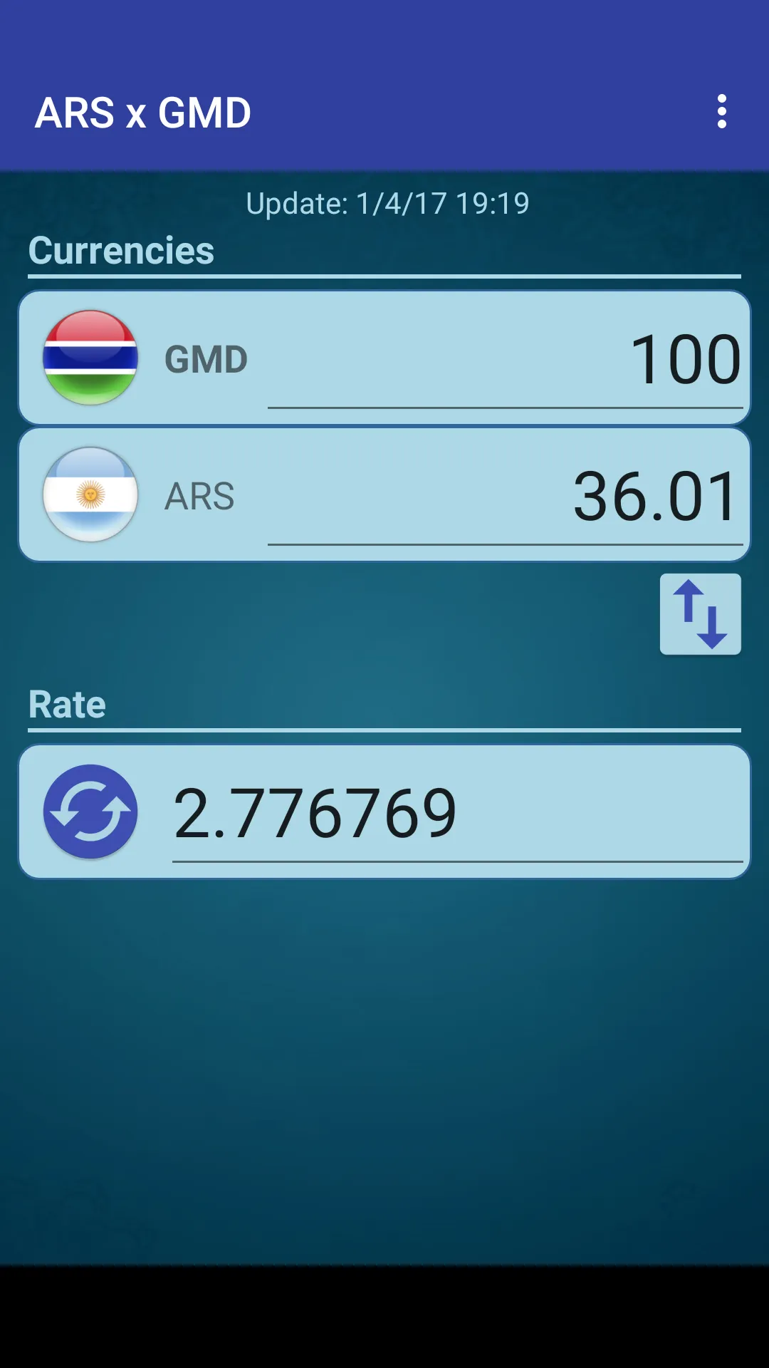 Arg. Peso x Gambian Dalasi | Indus Appstore | Screenshot