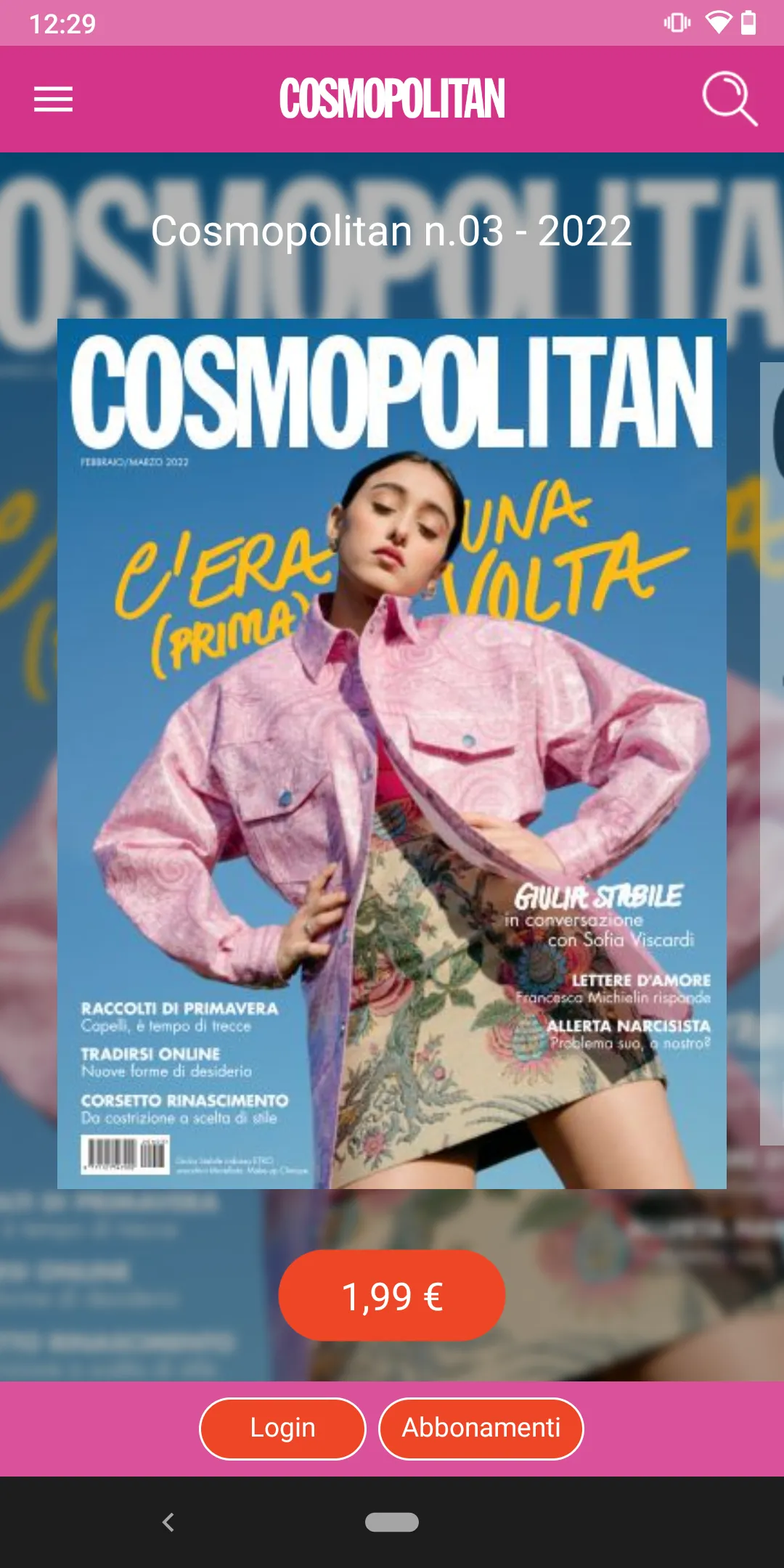 Cosmopolitan Italia | Indus Appstore | Screenshot