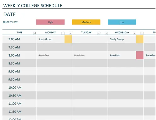 Schedules Templates | Indus Appstore | Screenshot