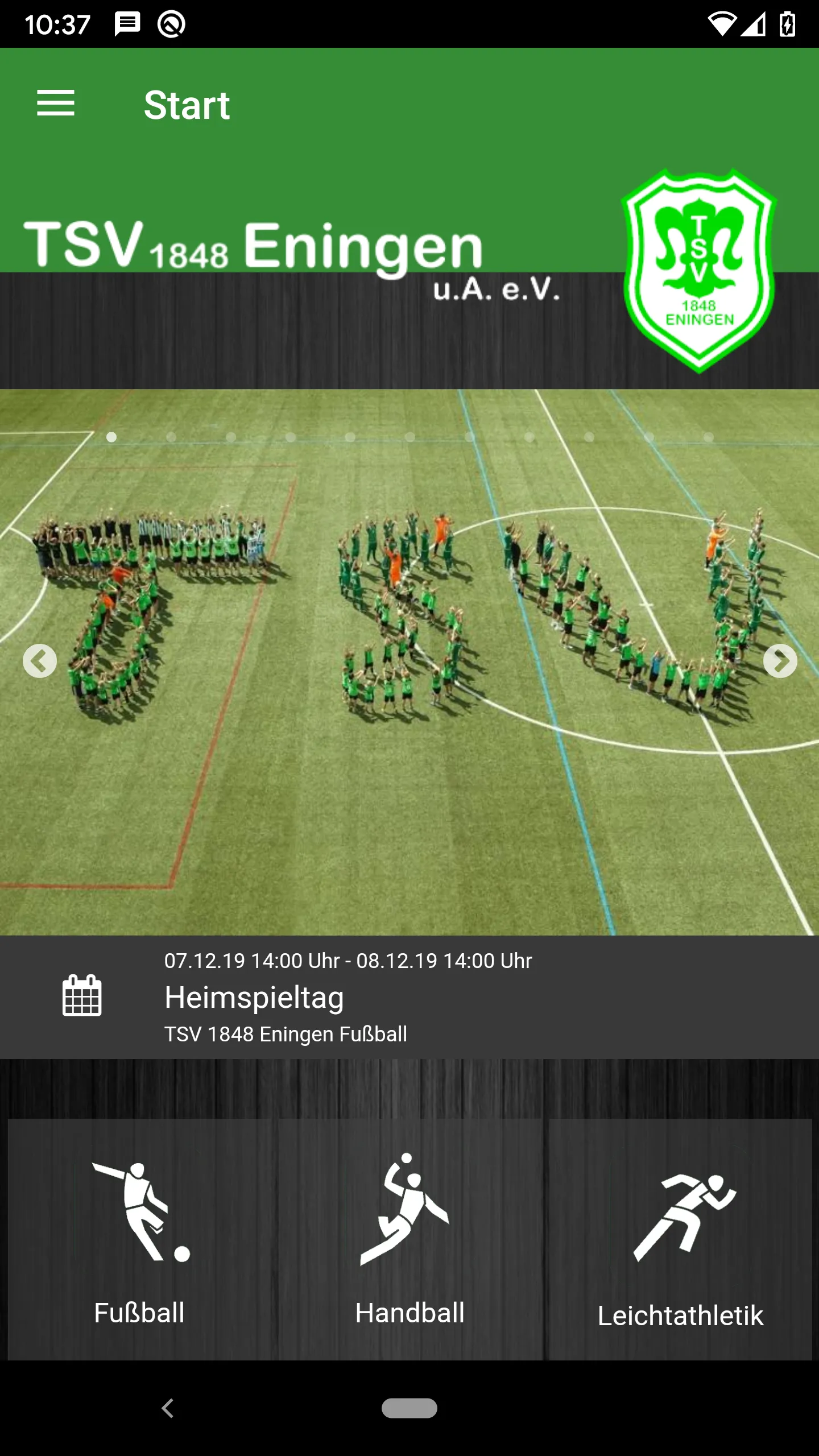 TSV 1848 Eningen u.A. | Indus Appstore | Screenshot