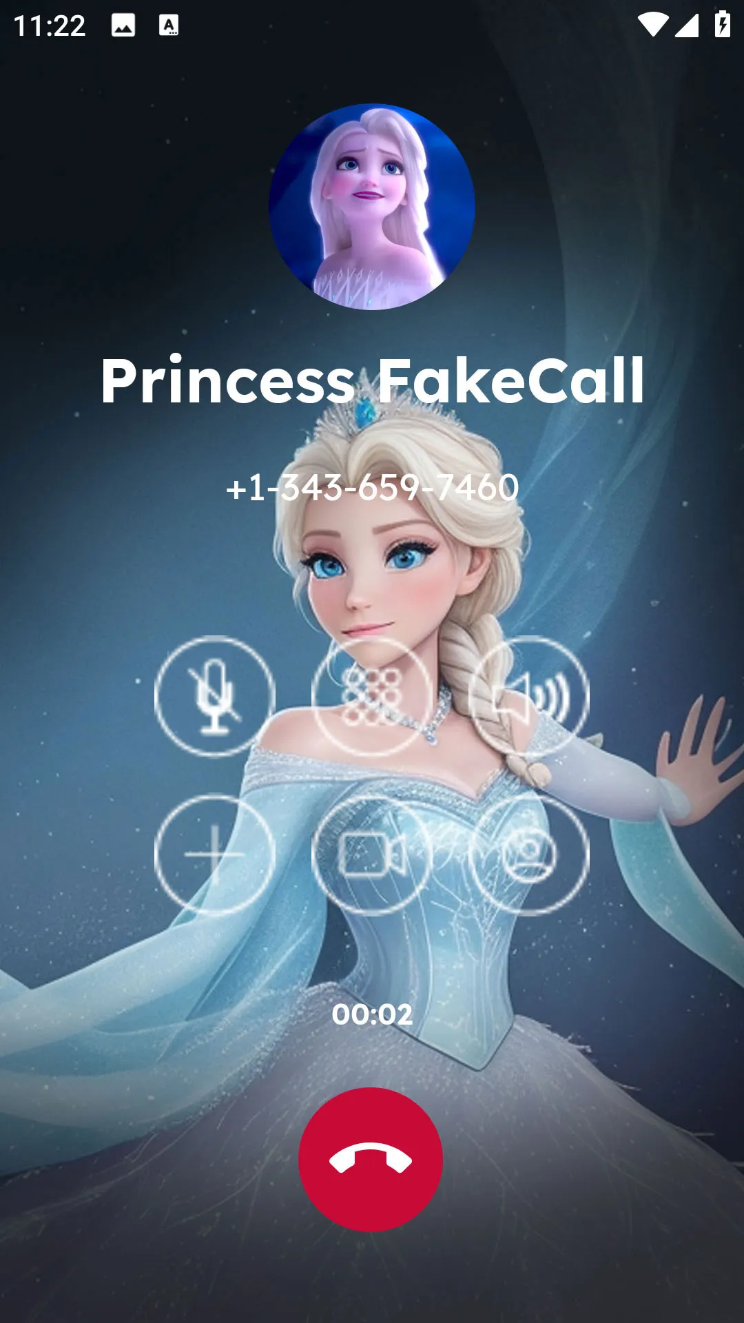 Princess fake video call | Indus Appstore | Screenshot