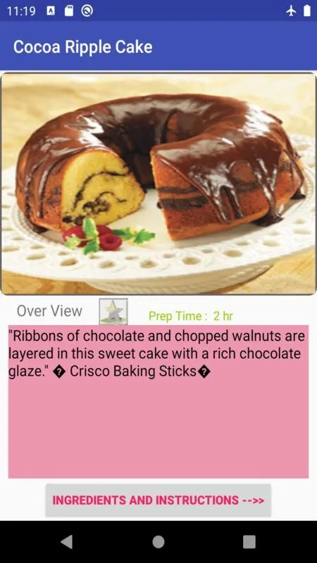 Cook chocolate cake | Indus Appstore | Screenshot