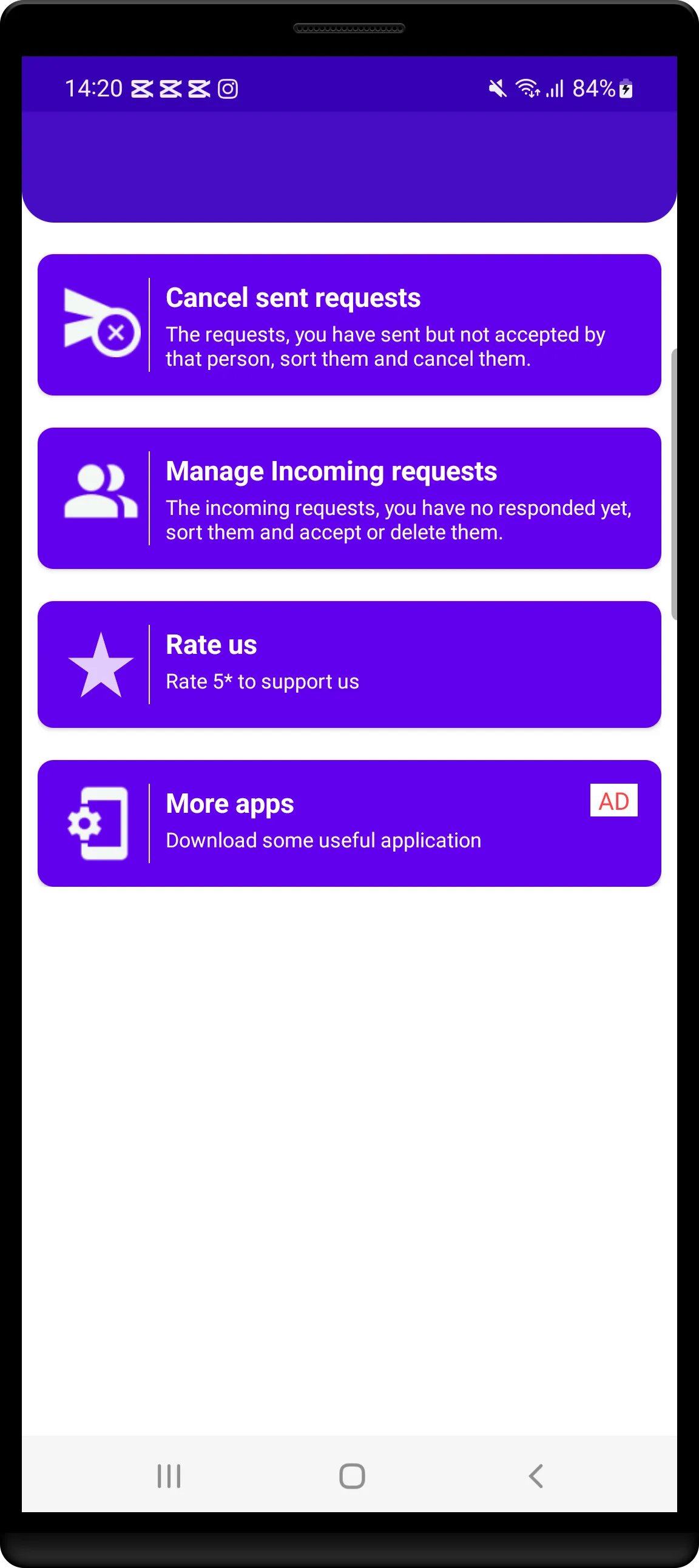 Friend Request Manager | Indus Appstore | Screenshot