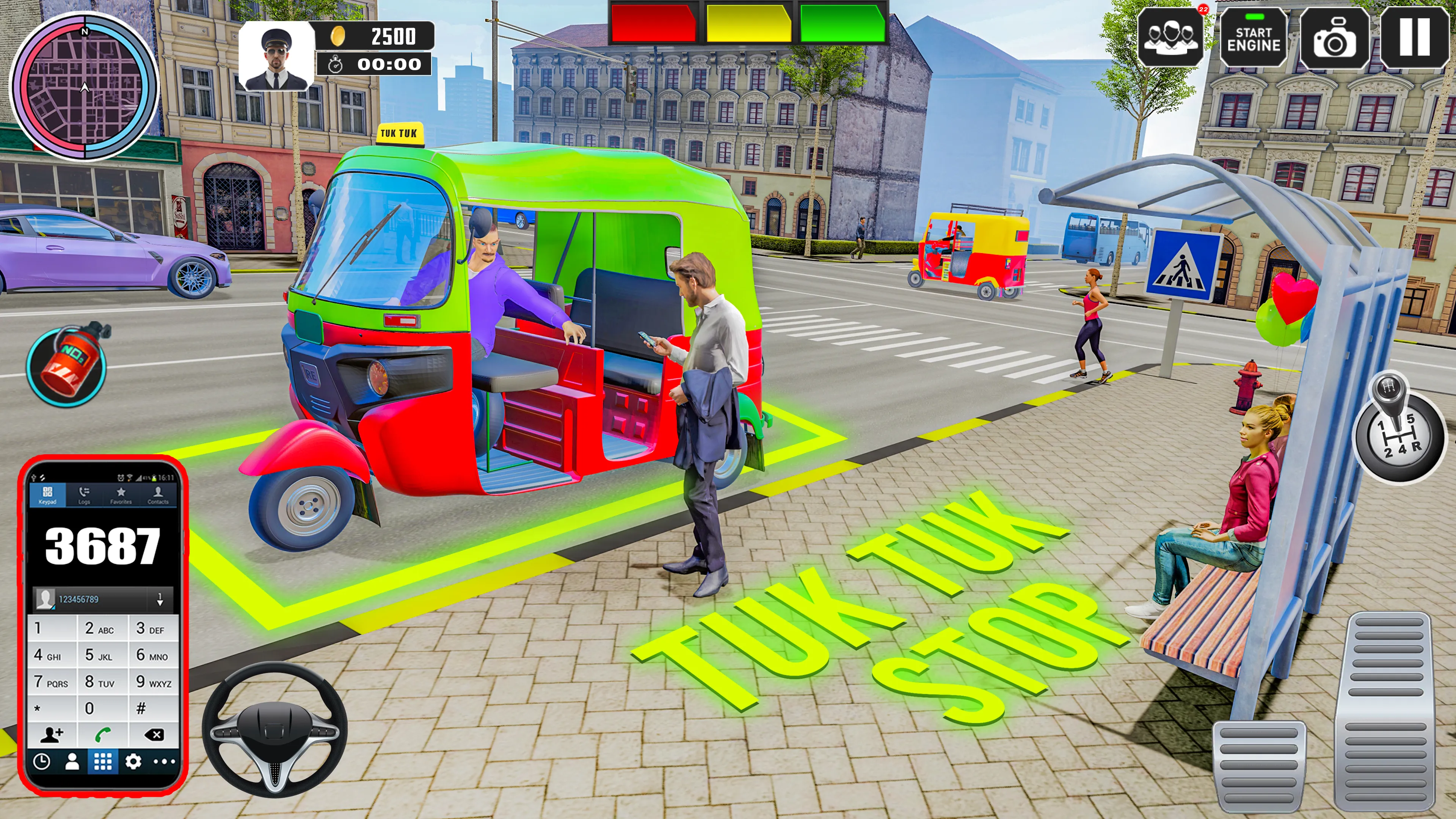 Auto Rickshaw 3D: Tuk Tuk Game | Indus Appstore | Screenshot