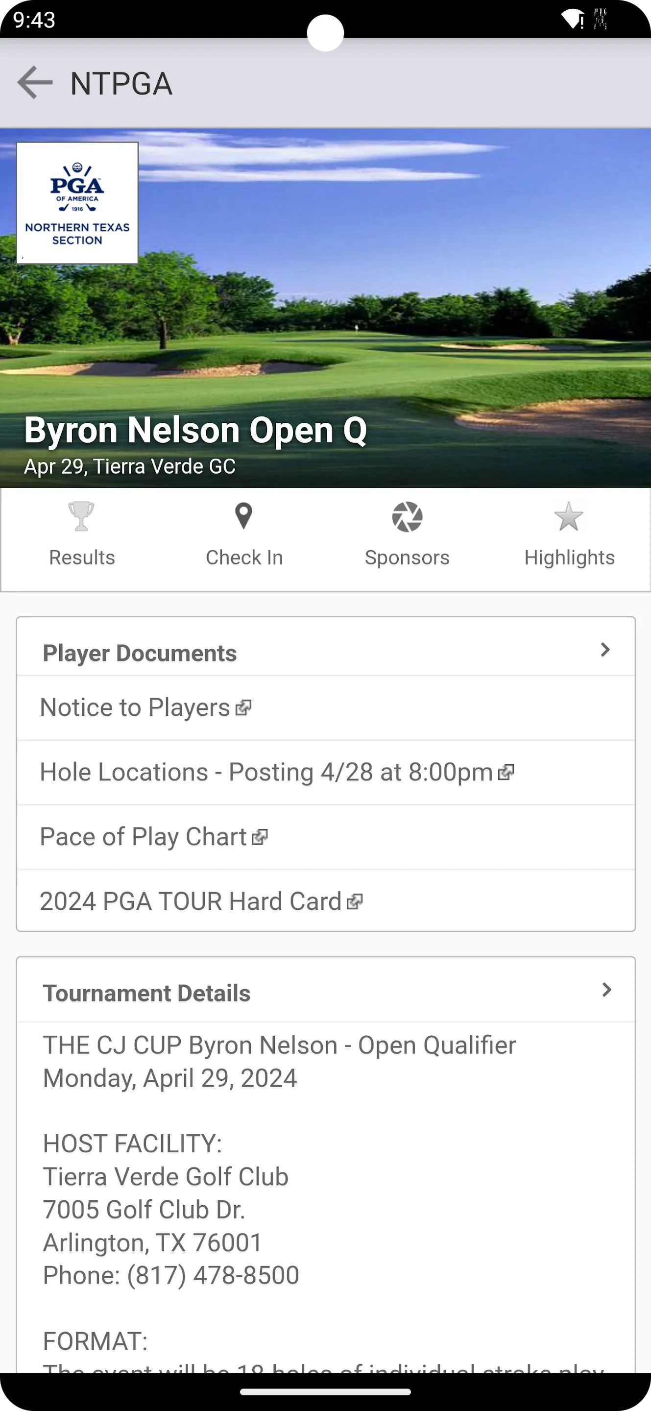 Northern Texas PGA | Indus Appstore | Screenshot