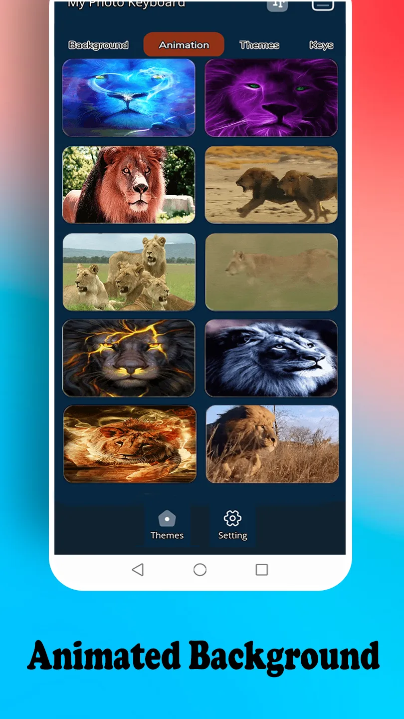 Lightning lion king Keyboard | Indus Appstore | Screenshot