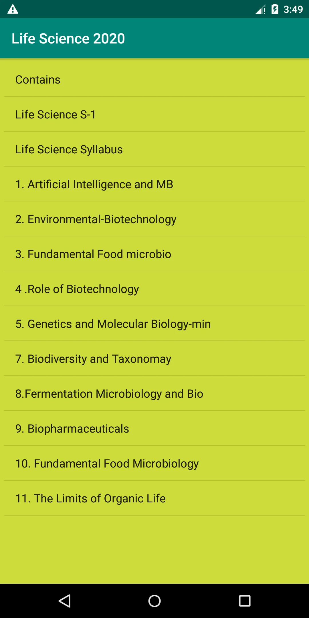 Life Science - NET/JRF | Indus Appstore | Screenshot