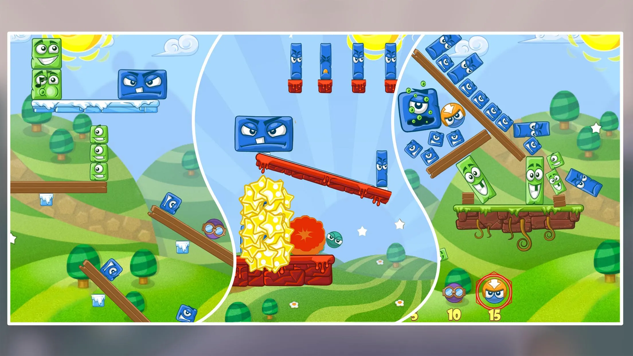 Big Blocks Battle: Slingshot | Indus Appstore | Screenshot