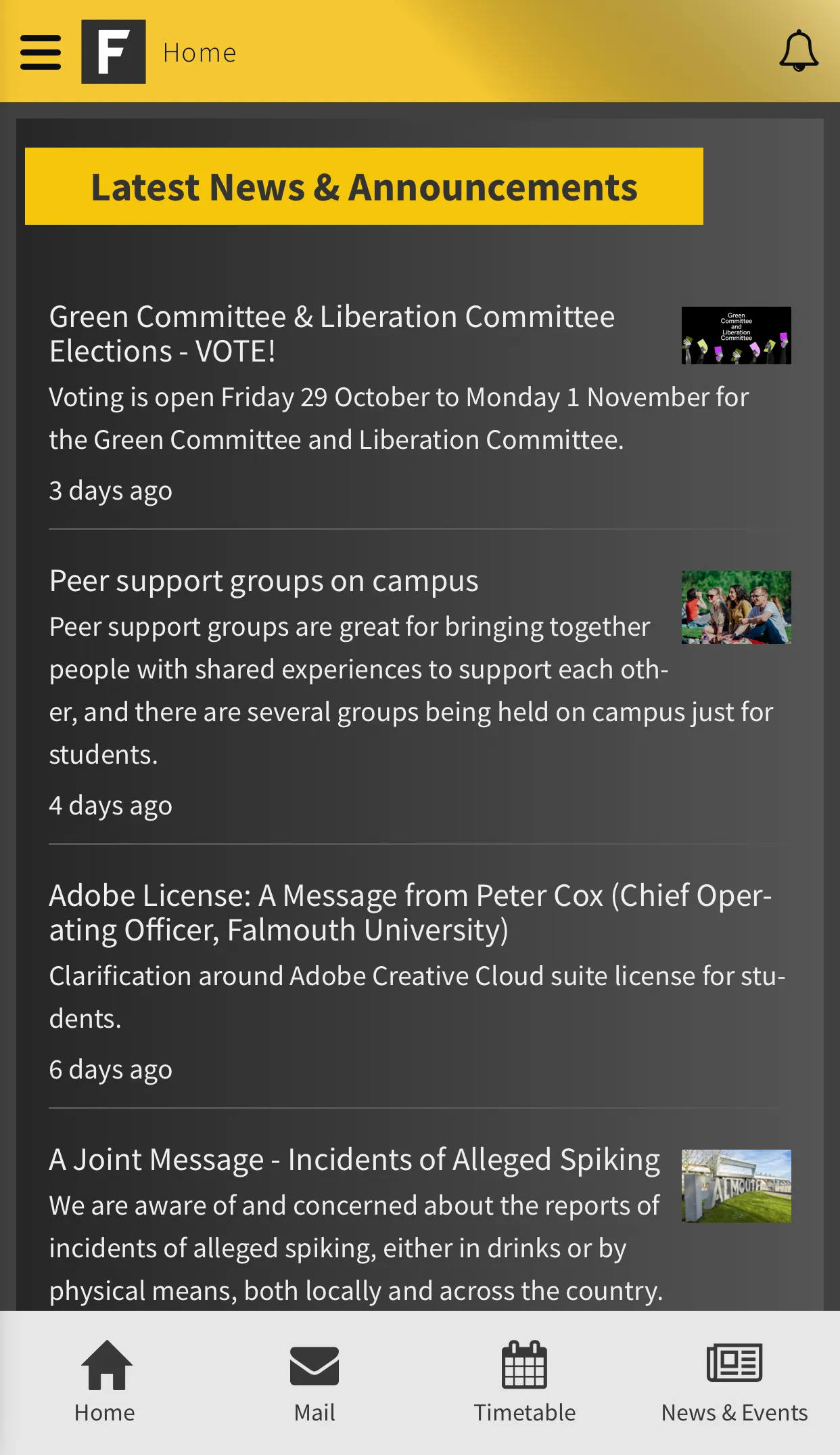 Falmouth University App | Indus Appstore | Screenshot