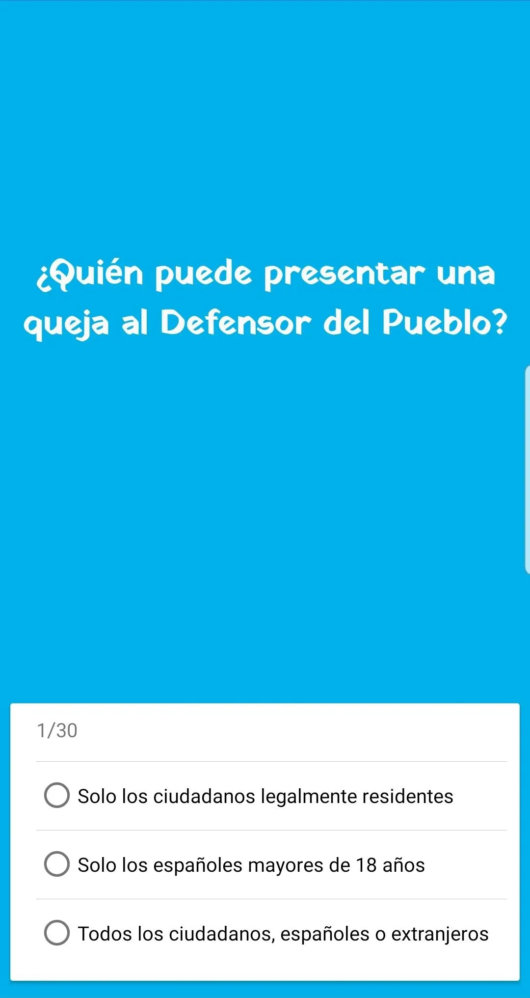 Test de Ciudadanía Española | Indus Appstore | Screenshot