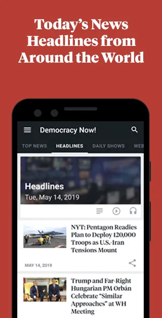 Democracy Now! | Indus Appstore | Screenshot