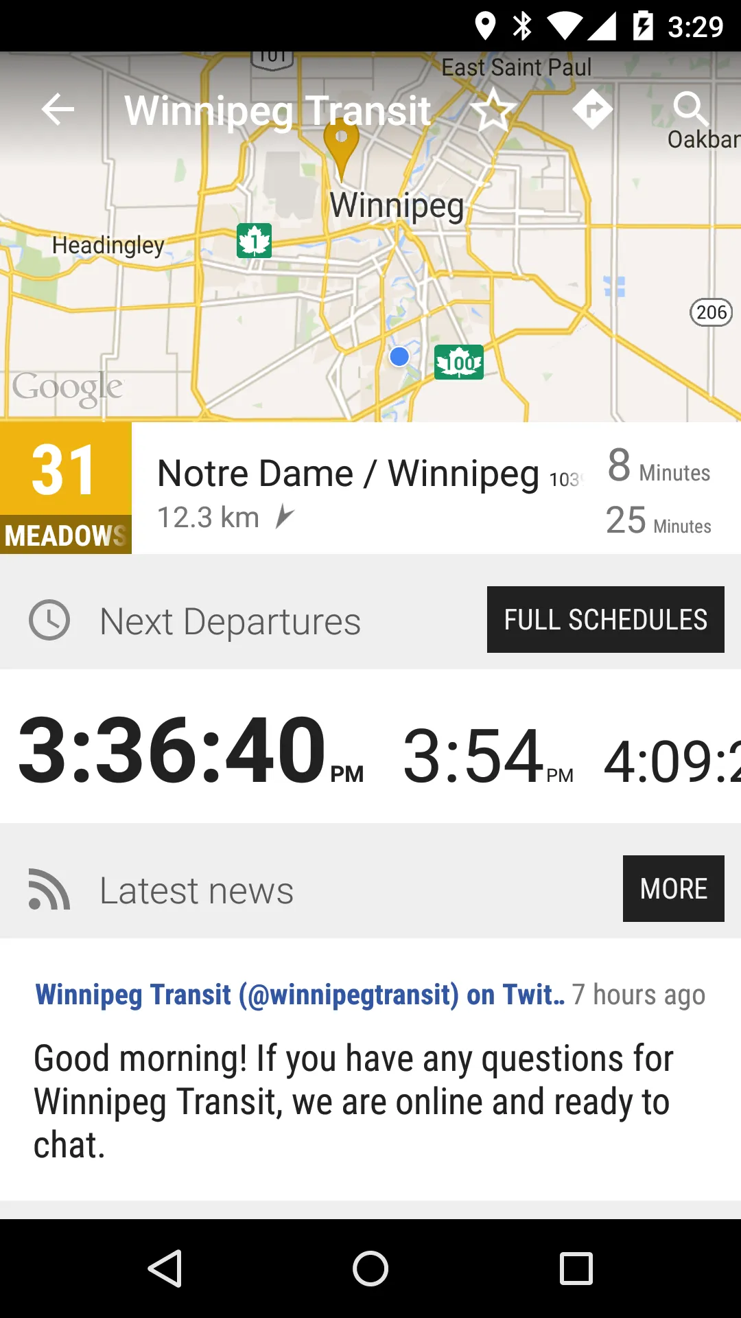 Winnipeg Bus - MonTransit | Indus Appstore | Screenshot