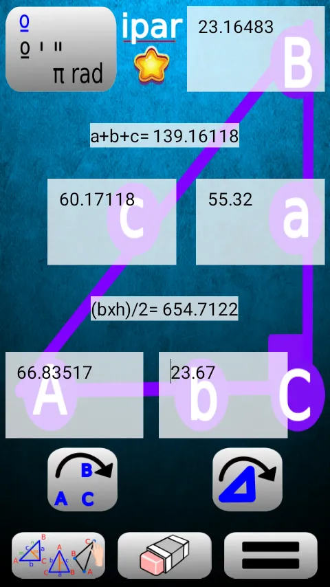 Triangle and Right Angle Calc | Indus Appstore | Screenshot