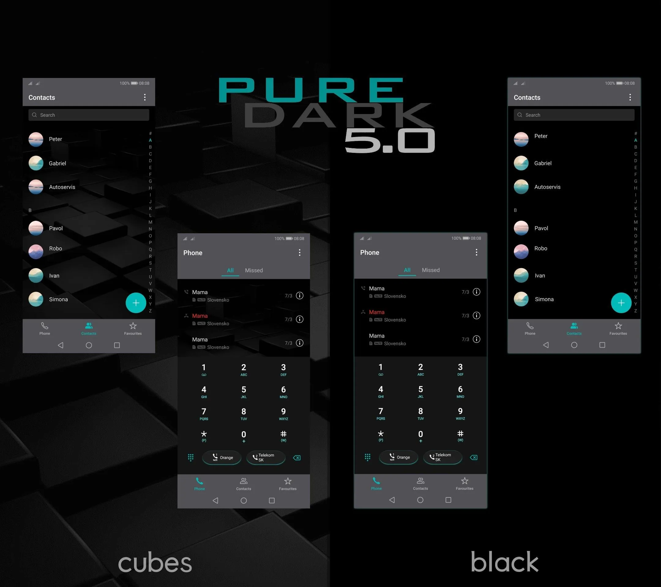 [EMUI 9.1]Pure Dark 5.0 Theme | Indus Appstore | Screenshot