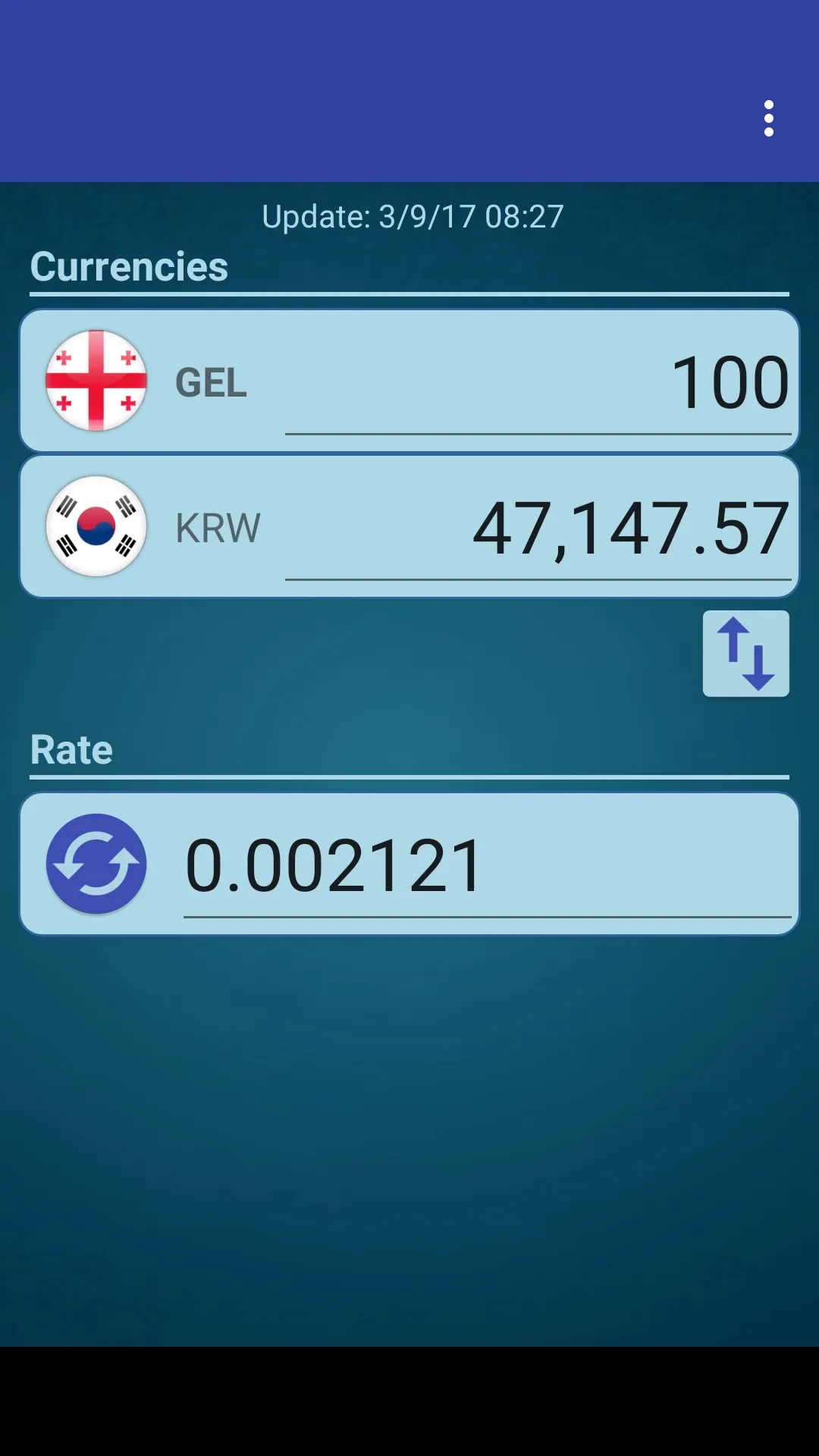 S Korea Won x Georgian Lari | Indus Appstore | Screenshot