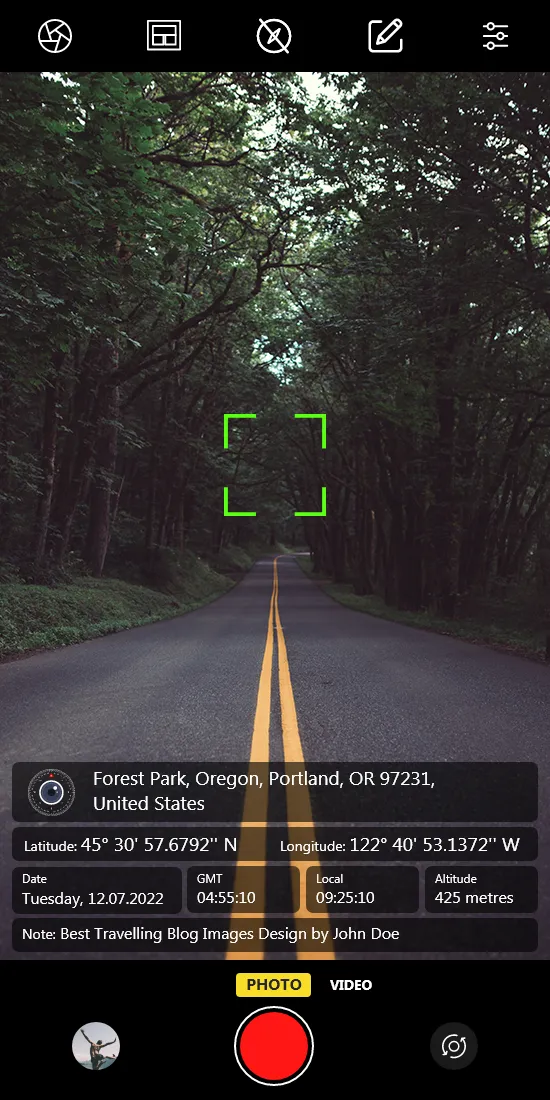 GPS Map Camera Lite: Geo Stamp | Indus Appstore | Screenshot