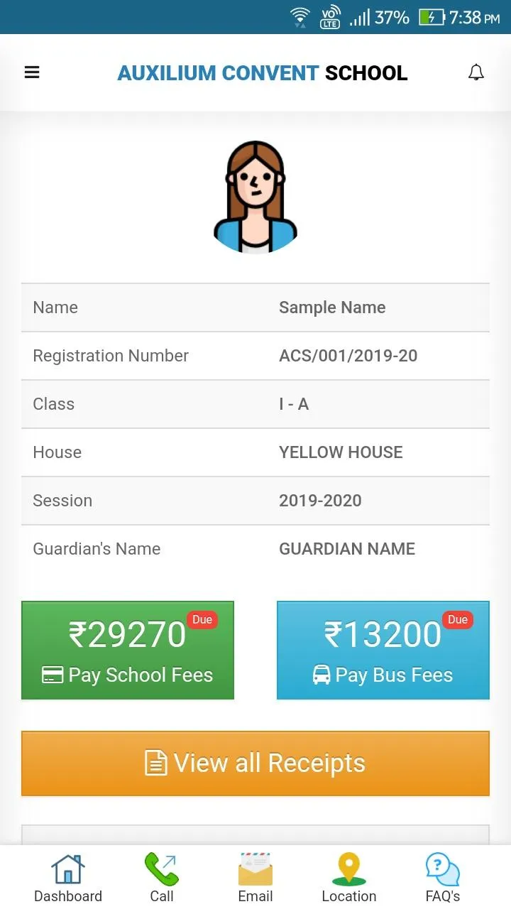 Auxilium Convent School | Indus Appstore | Screenshot