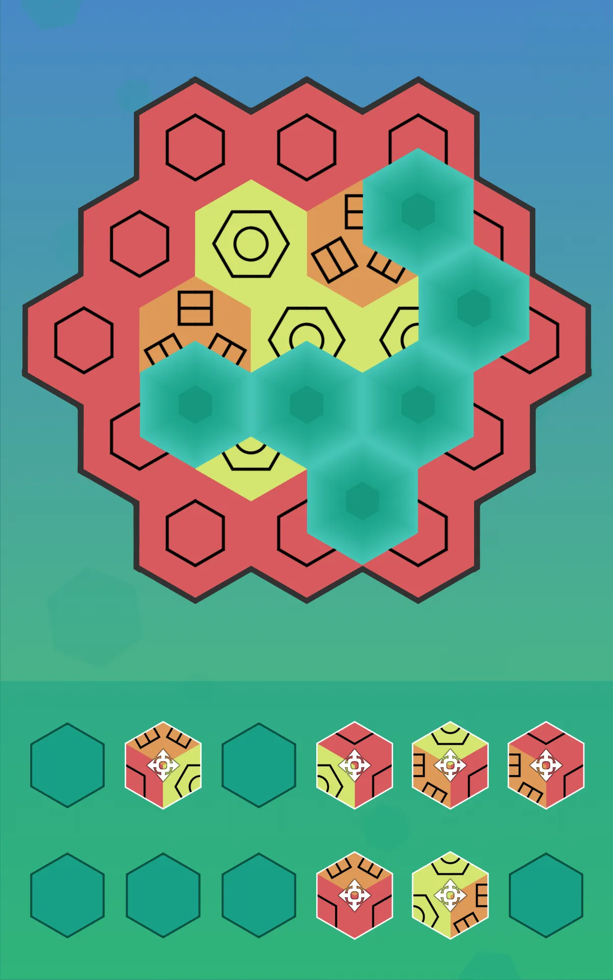 Aurora Hex - Pattern Puzzles | Indus Appstore | Screenshot