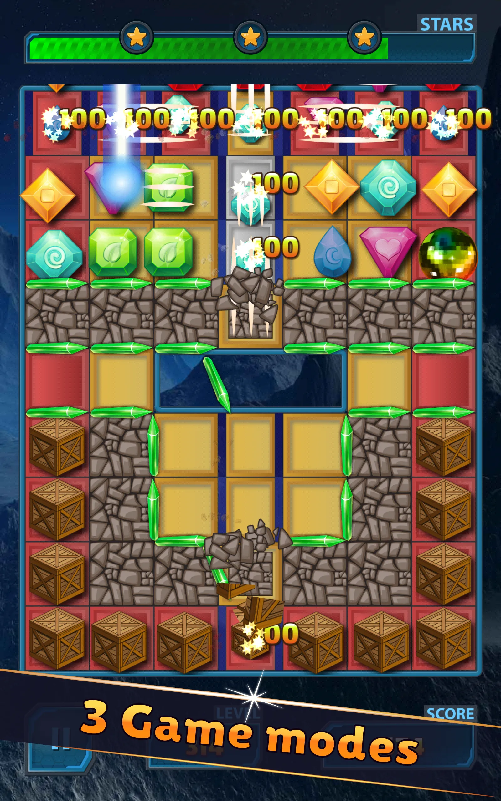 Match 3 Gems | Indus Appstore | Screenshot