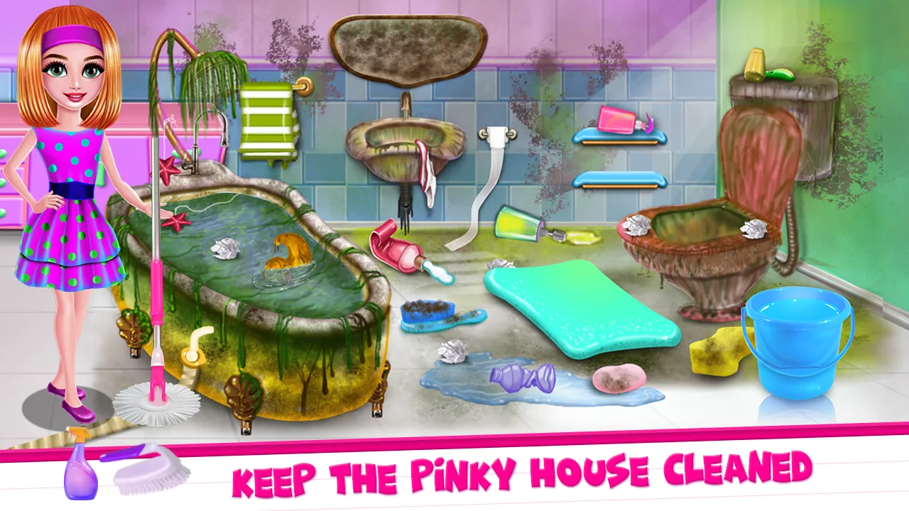 Pinky House Keeping Clean | Indus Appstore | Screenshot