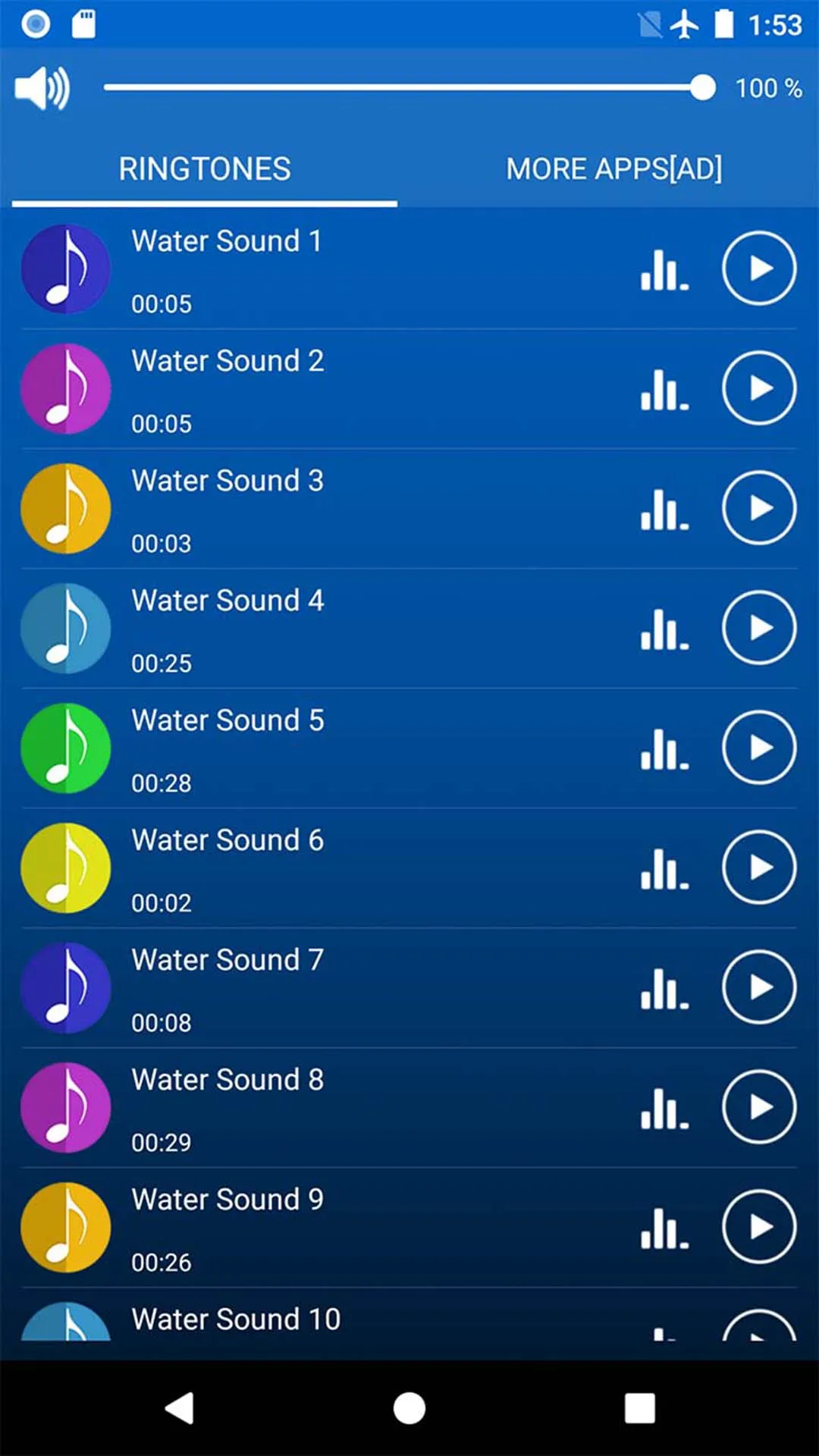 Water Sound Ringtones | Indus Appstore | Screenshot