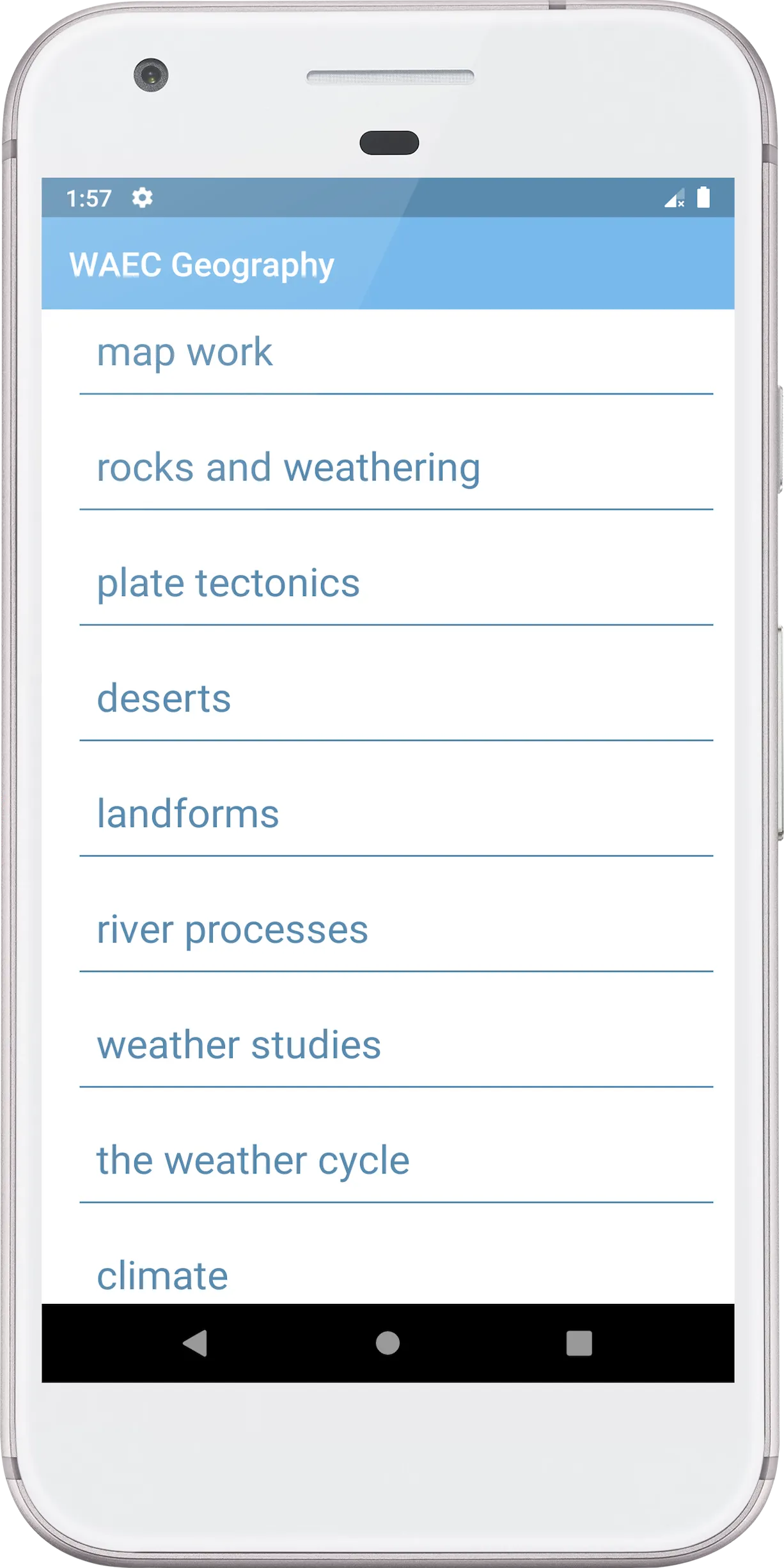 Geography Revision | Indus Appstore | Screenshot