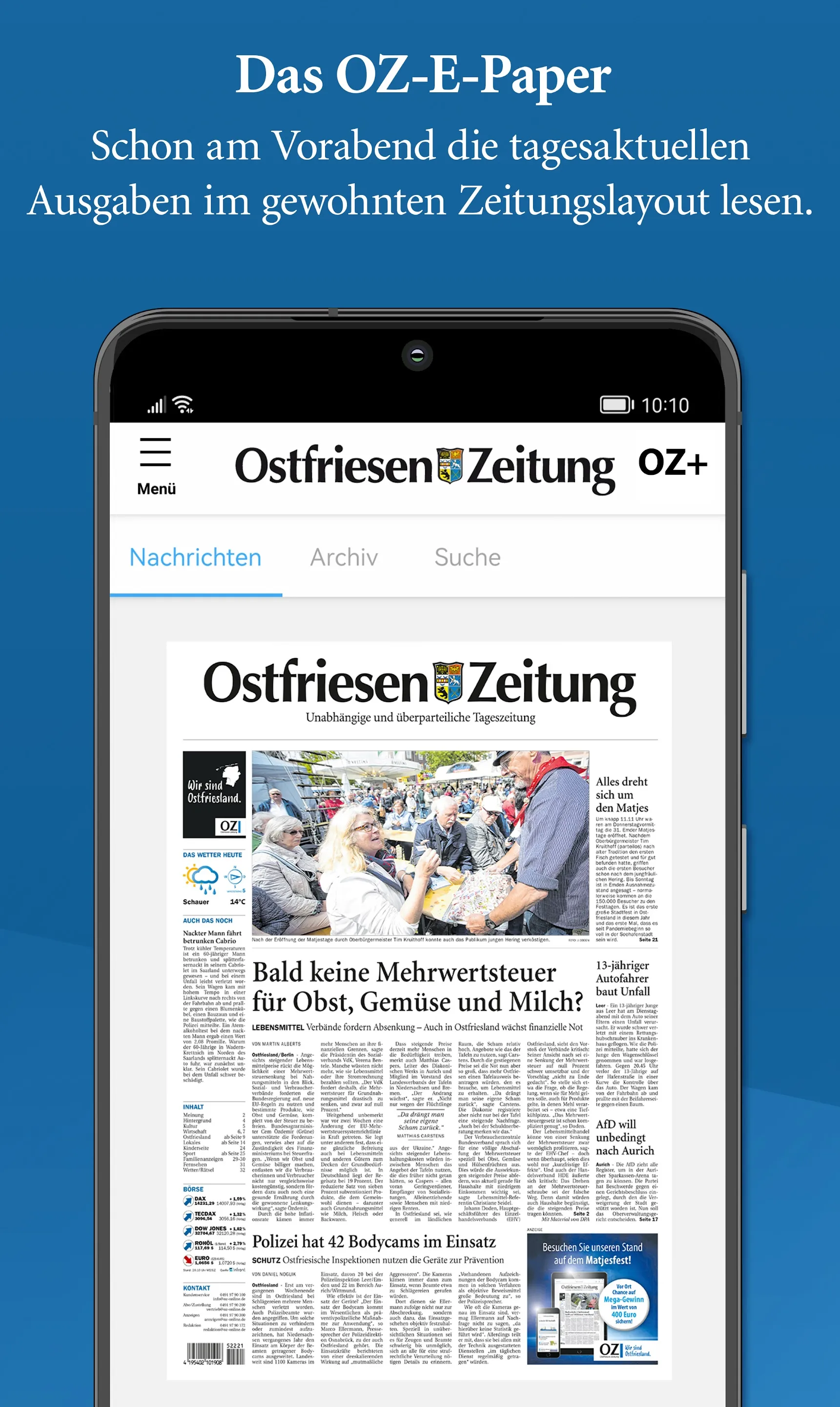 Ostfriesen-Zeitung | Indus Appstore | Screenshot