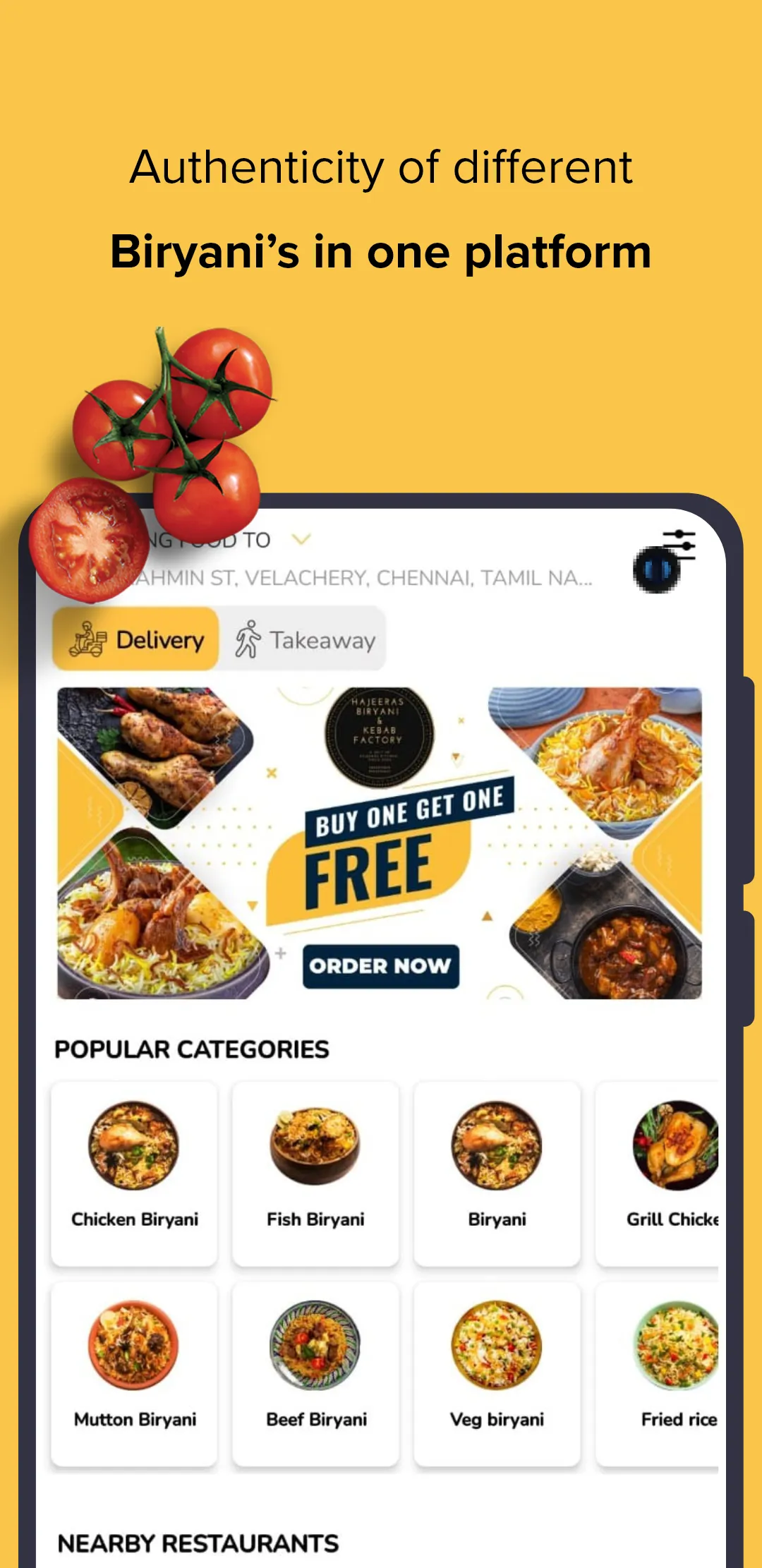 JustBiryani | Indus Appstore | Screenshot