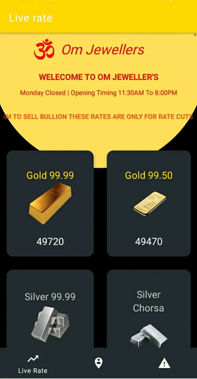 Om Jewellers Live Rate | Indus Appstore | Screenshot