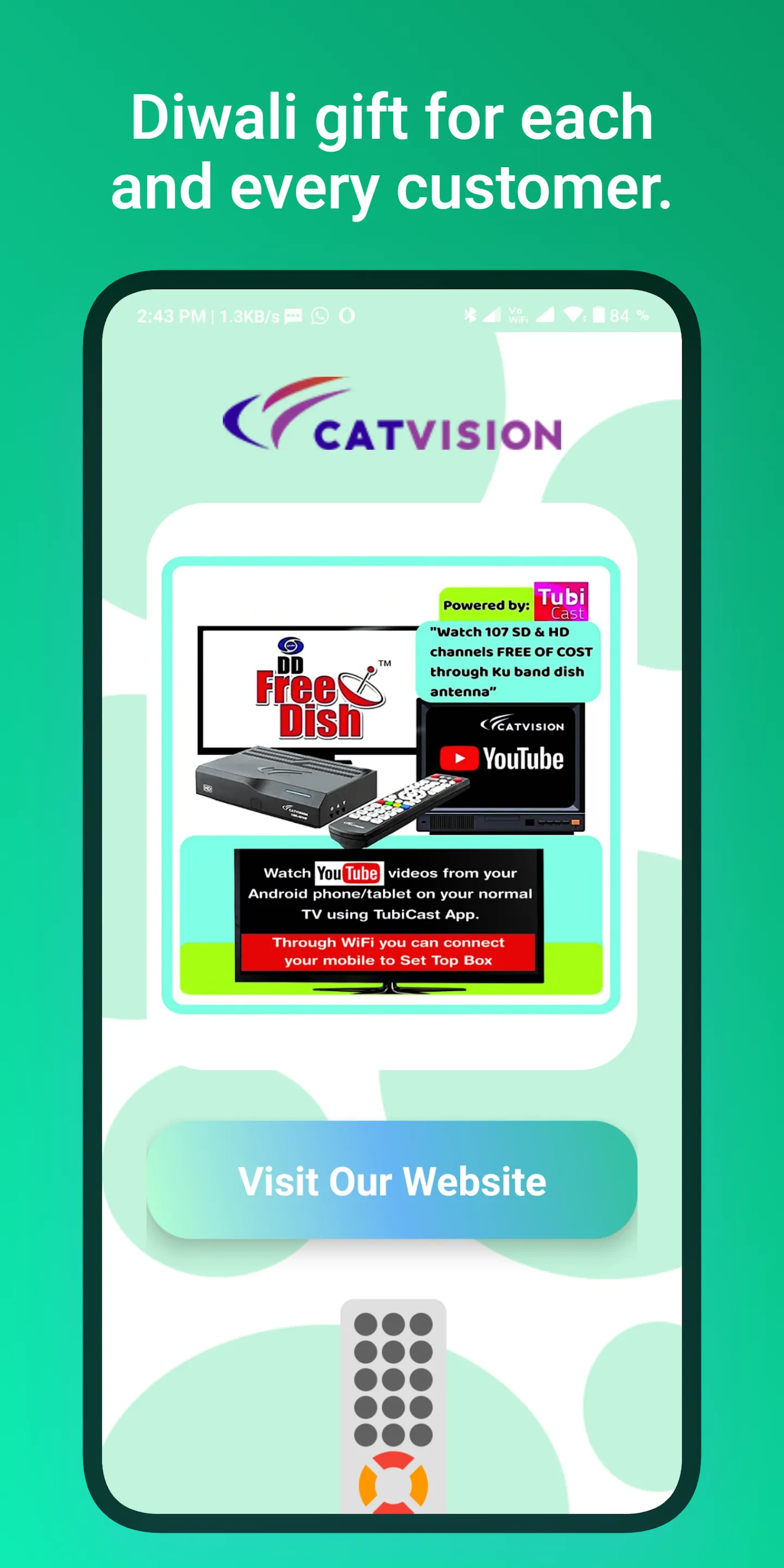 Catvision Remote | Indus Appstore | Screenshot