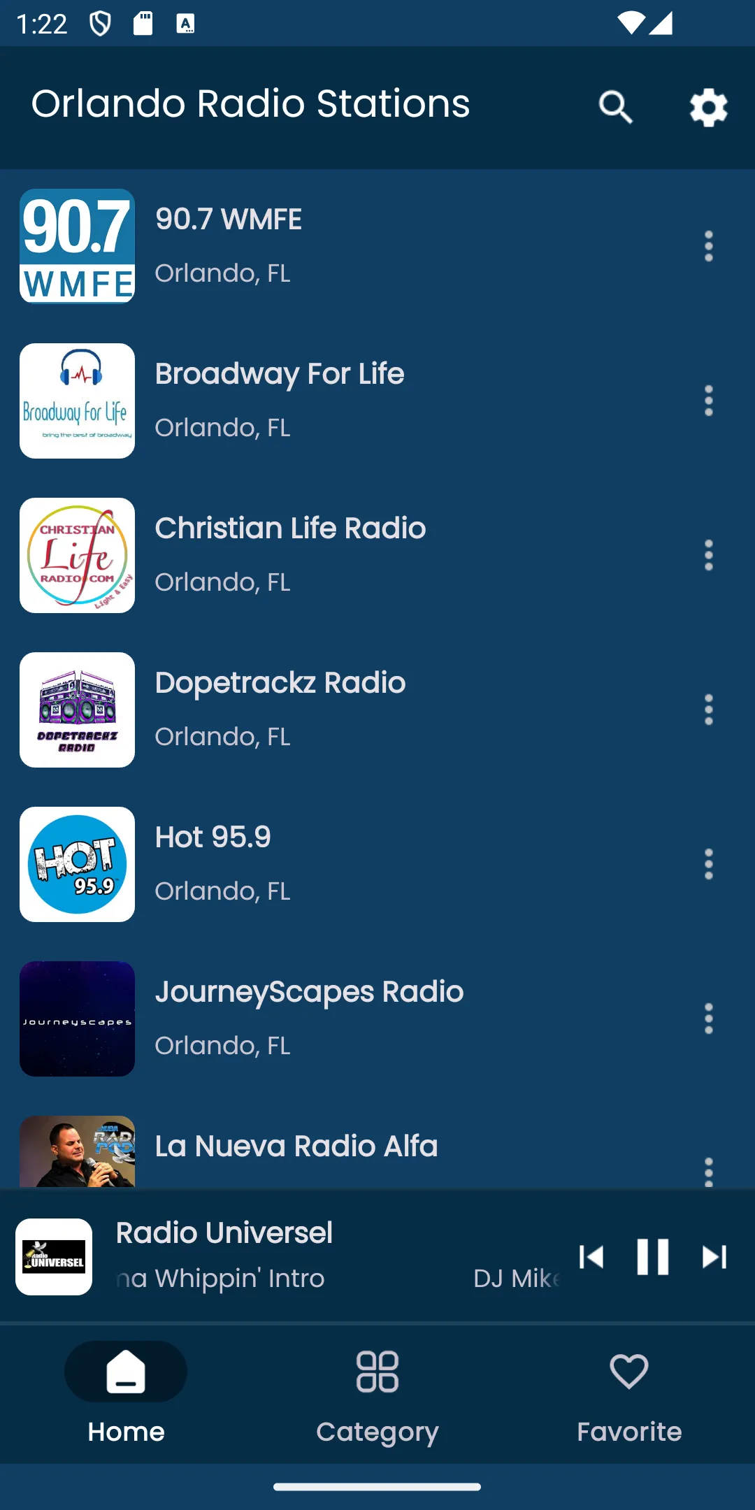 Radios from Orlando | Indus Appstore | Screenshot