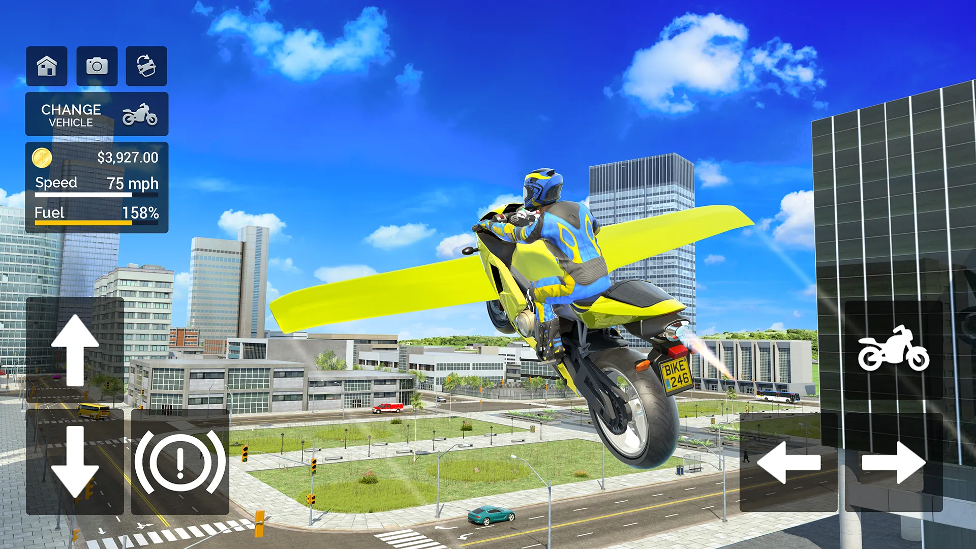 Flying Motorbike Simulator | Indus Appstore | Screenshot