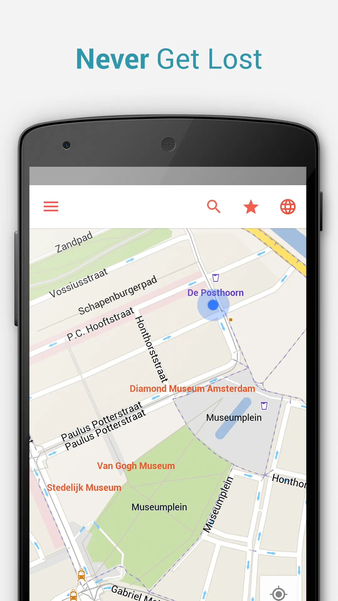 Amsterdam Offline City Map | Indus Appstore | Screenshot