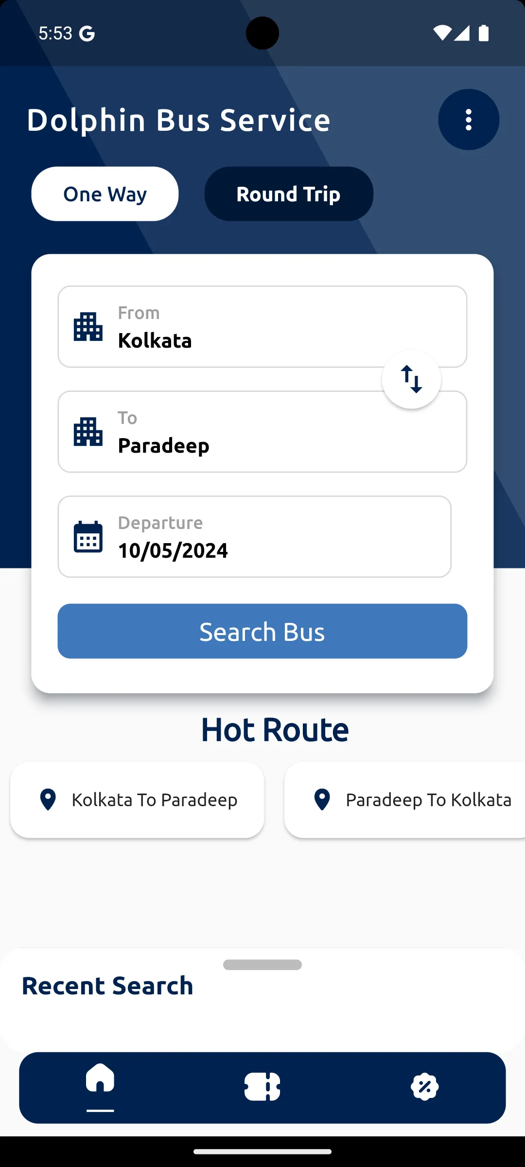 Dolphin Bus Service | Indus Appstore | Screenshot