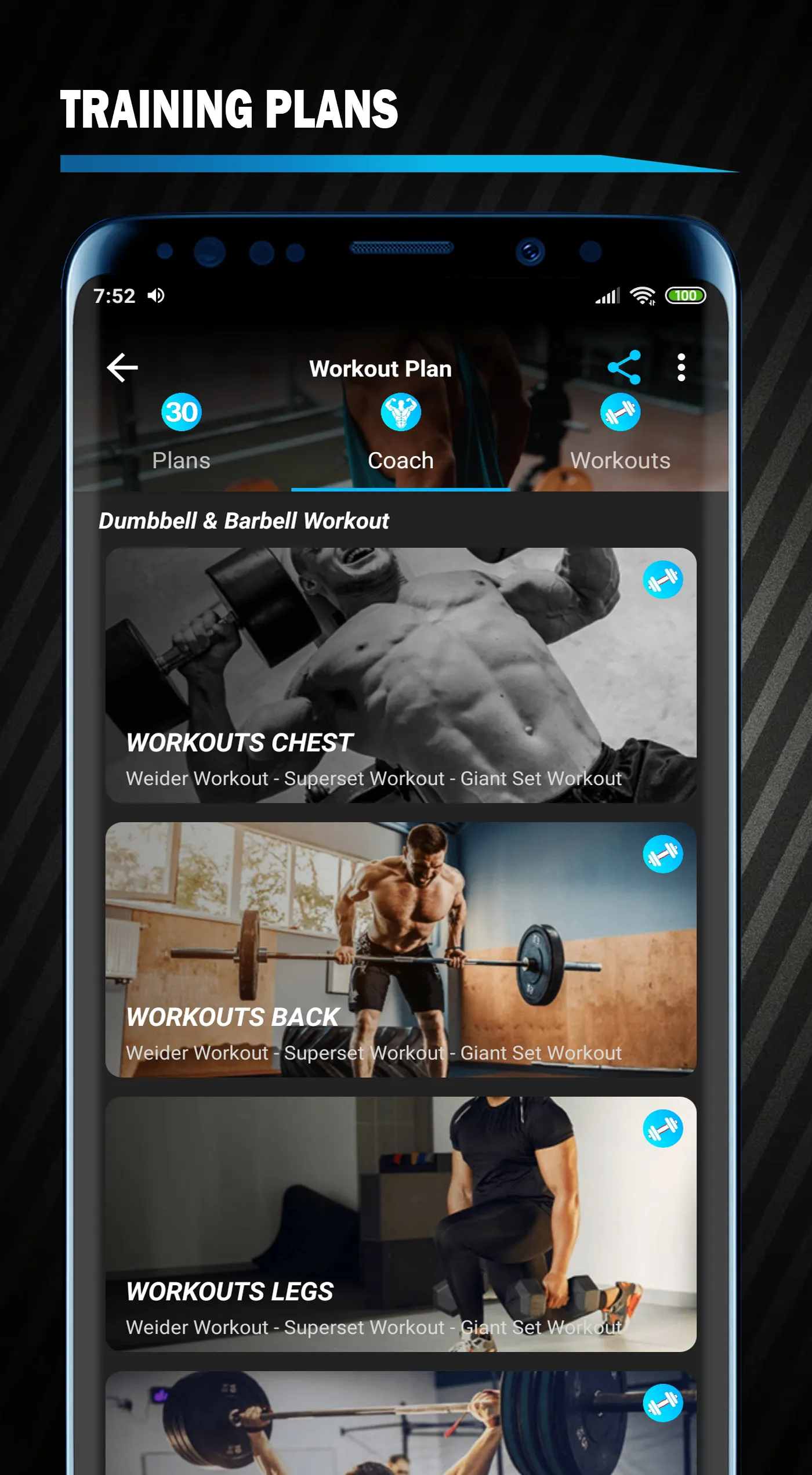 Dumbbell Workout & barbell Wor | Indus Appstore | Screenshot