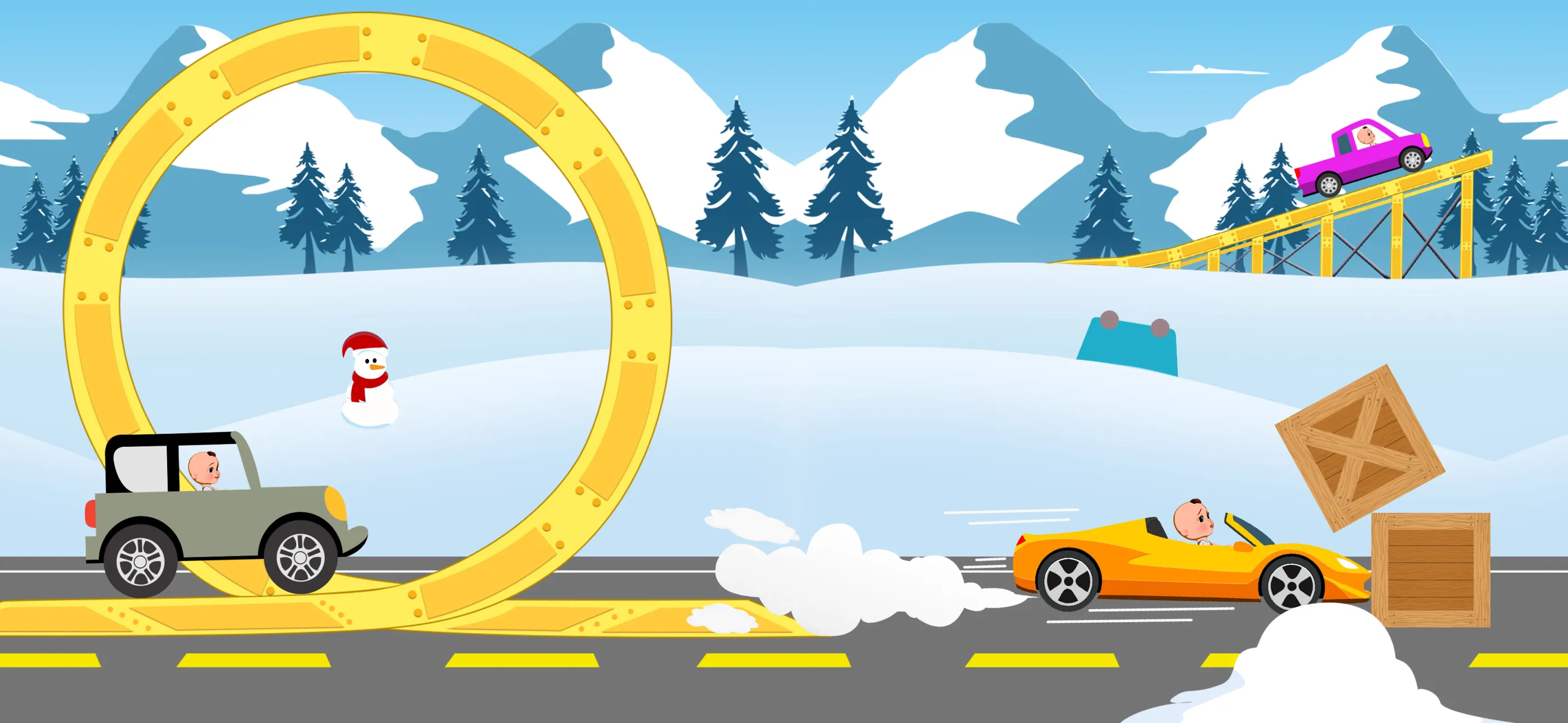 Car racing & coloring toddlers | Indus Appstore | Screenshot