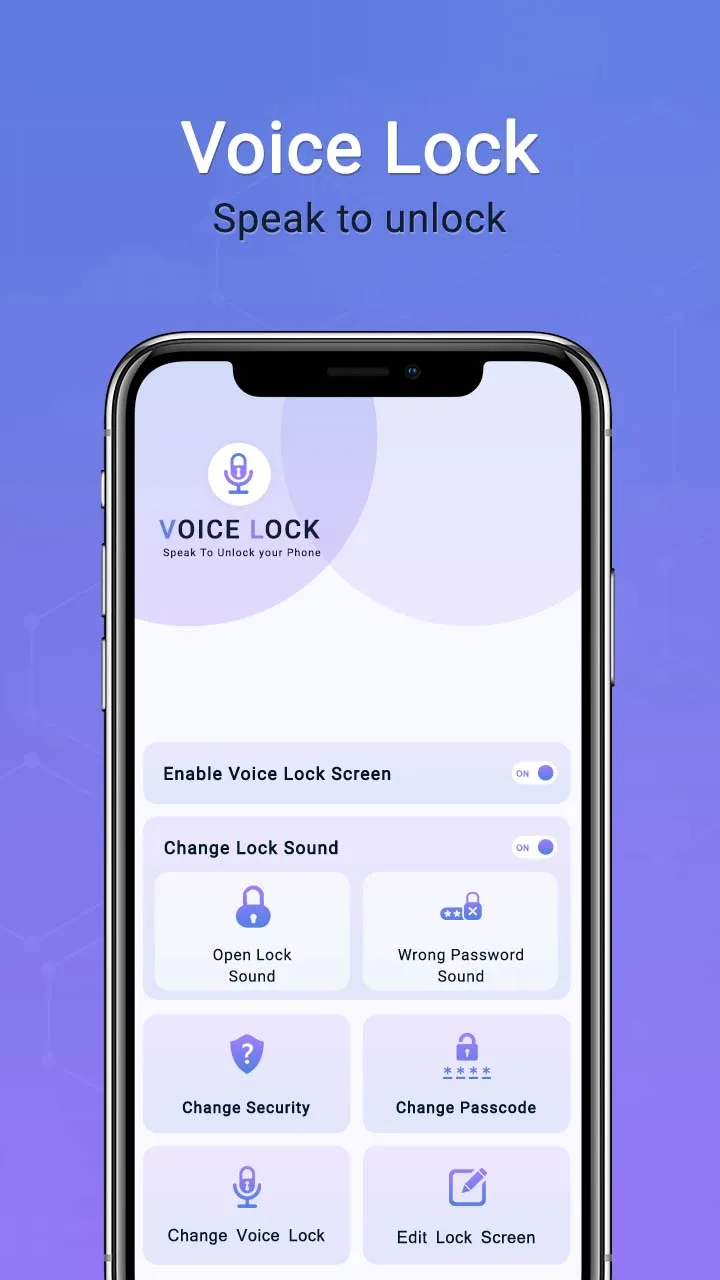 Voice Lock Screen - PIN Lock | Indus Appstore | Screenshot