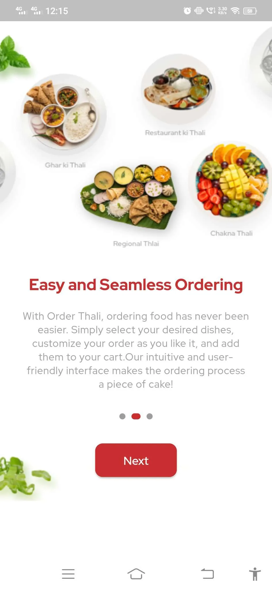 Order Thali | Indus Appstore | Screenshot