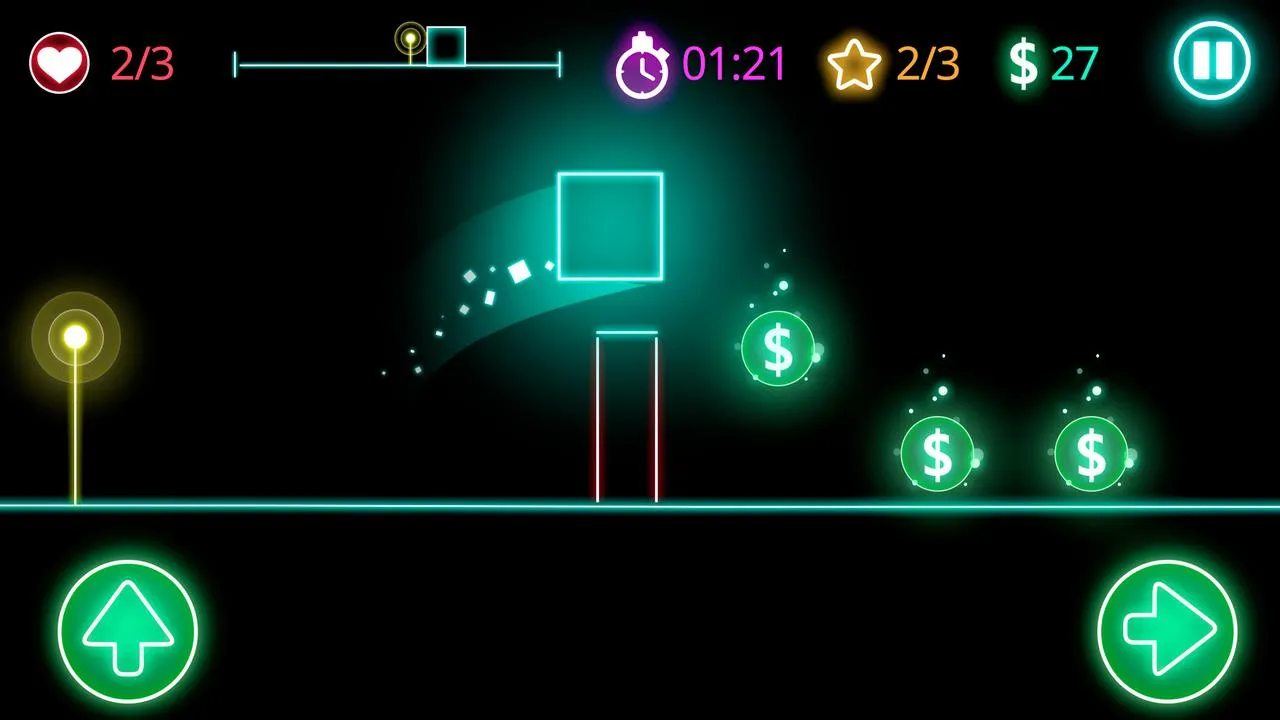 Glow obstacle course | Indus Appstore | Screenshot