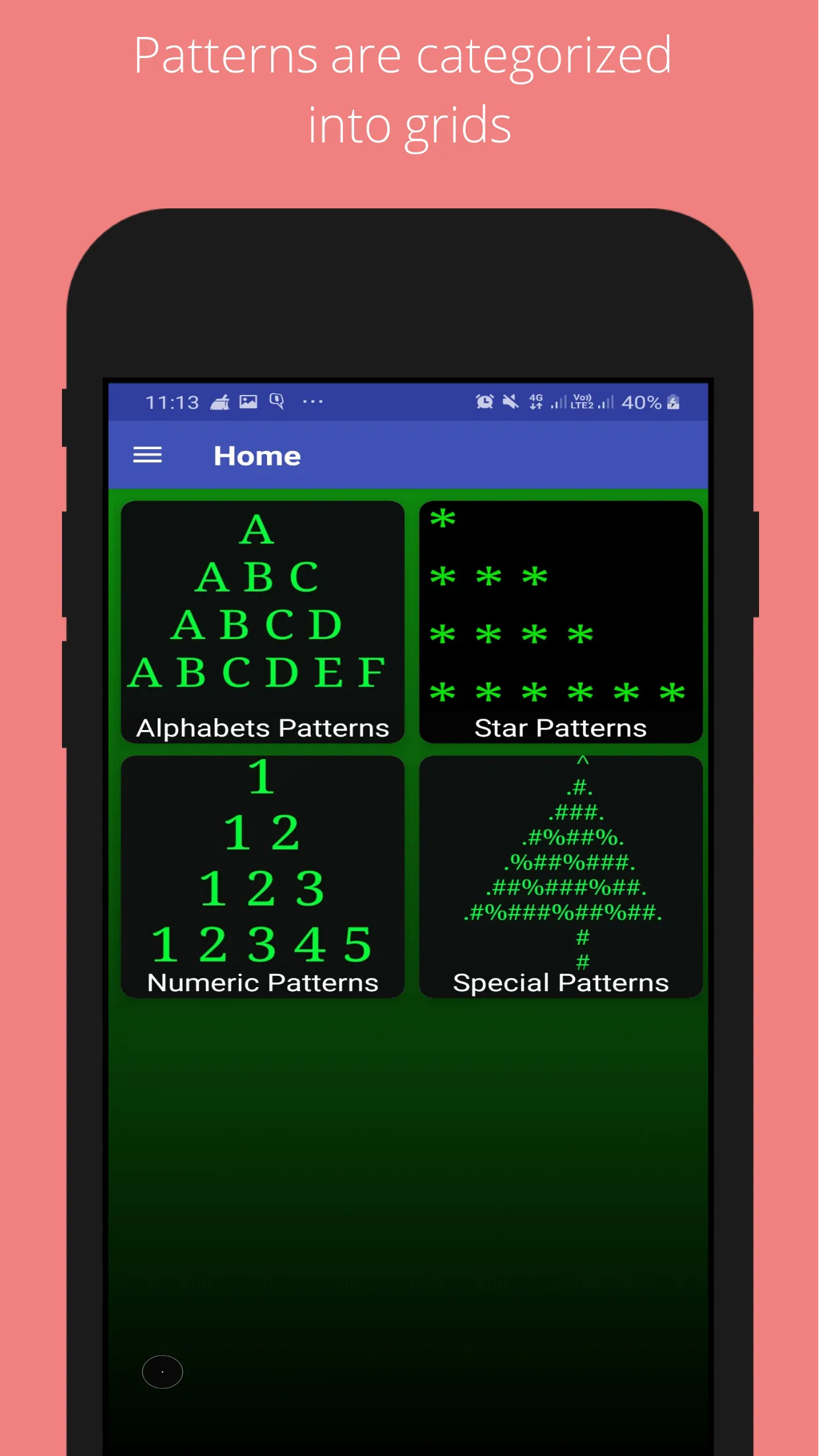 JavaScript Pattern Programs | Indus Appstore | Screenshot