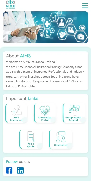 Aims Insurance App | Indus Appstore | Screenshot