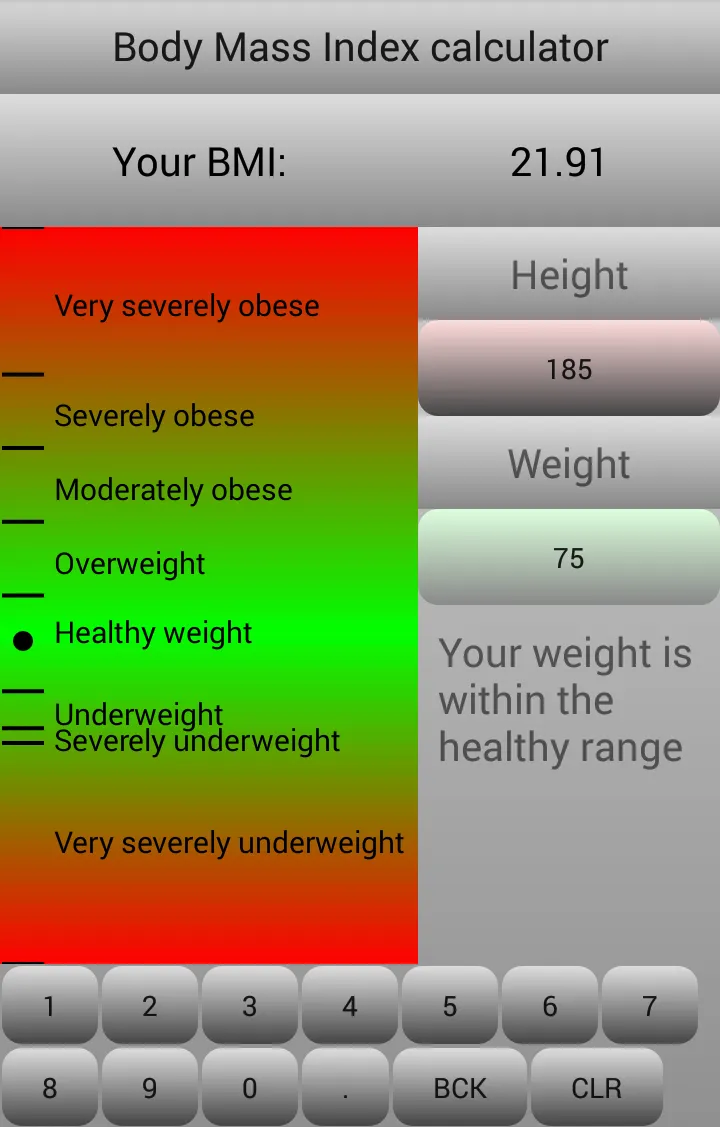 BMI calculator | Indus Appstore | Screenshot